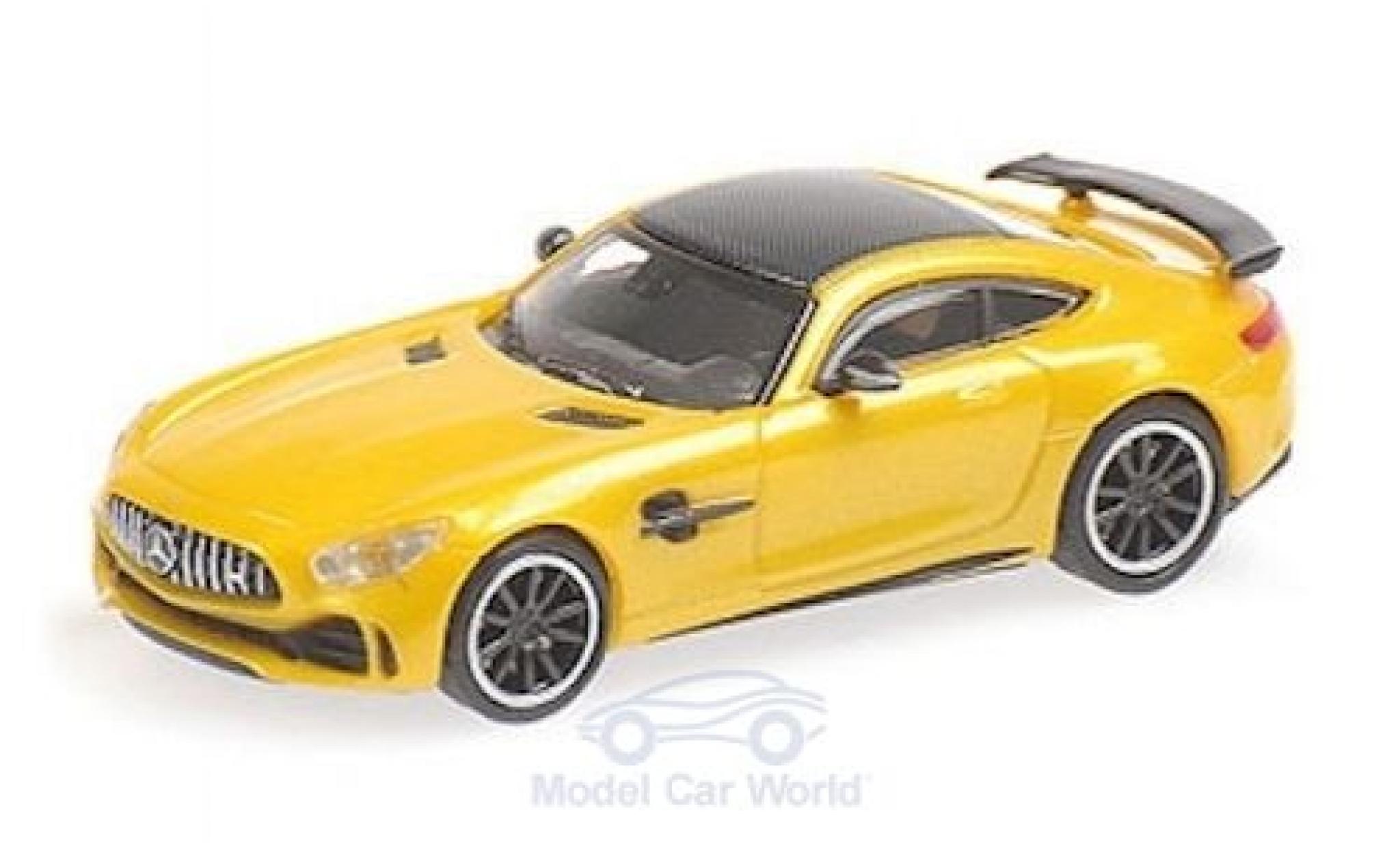 Mercedes AMG GT 1/87 Minichamps R metallico giallo 2017 modellino in miniatura