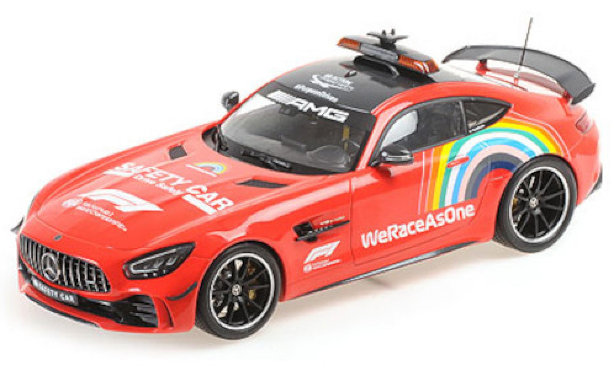Mercedes AMG GT 1/18 Minichamps -R WeRaceAsOne Formel 1 GP Mugello 2020 Safety Car B.Mayländer modellino in miniatura