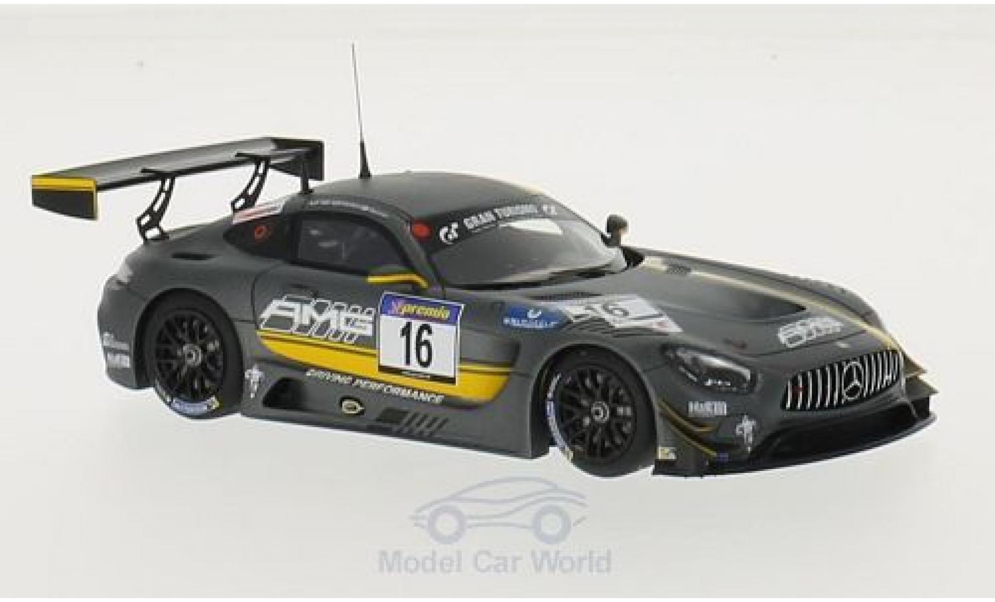 Mercedes AMG GT 1/43 Minichamps 3 No.16 Test Team VLN 2015 T.Jäger/J.Seyffarth/Y.Buurman modellino in miniatura