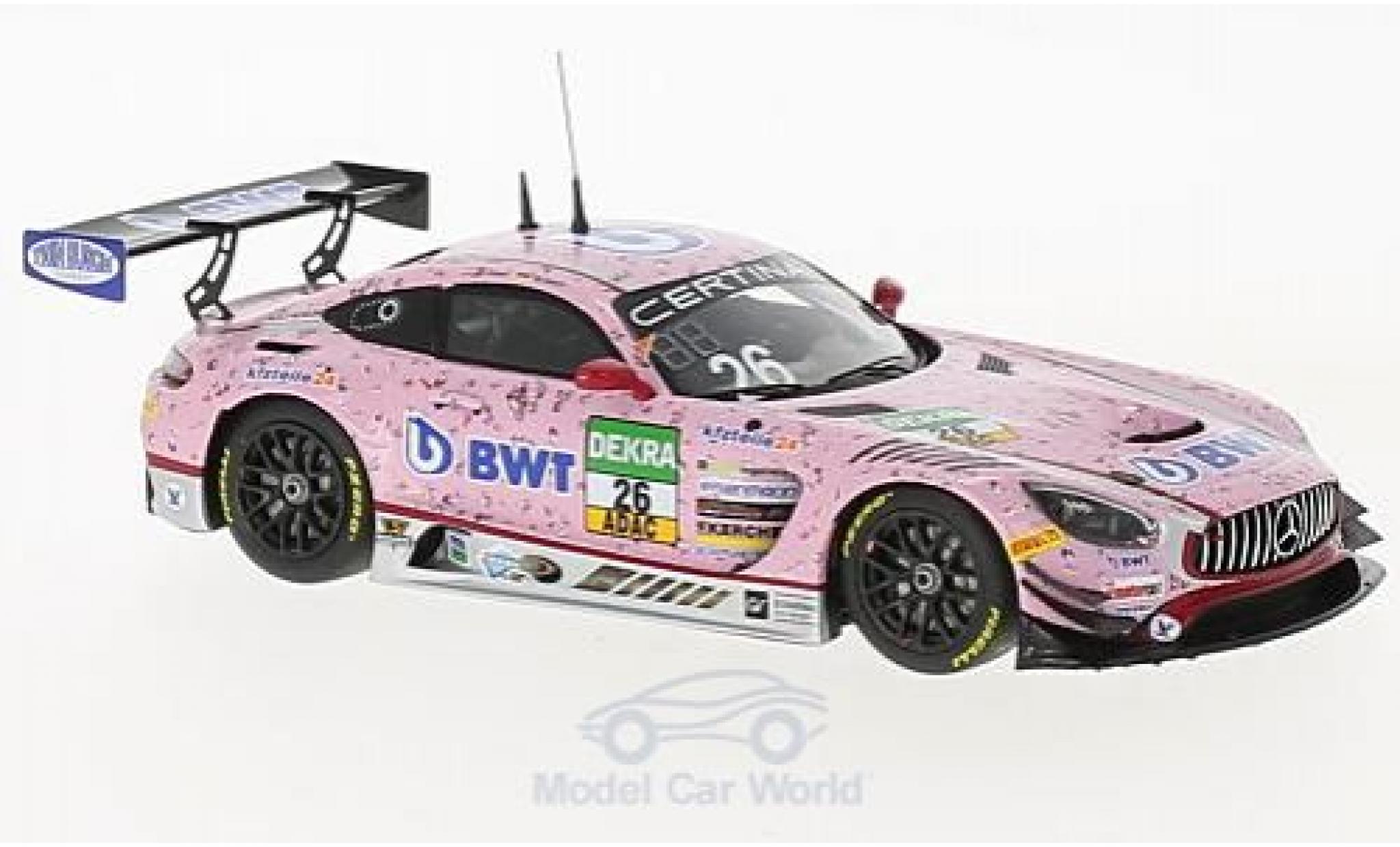 Mercedes AMG GT 1/43 Minichamps 3 No.26 BWT Mücke Motorsport BWT ADAC GT Masters 2017 S.Asch/L.Auer/S.Mücke modellino in miniatura