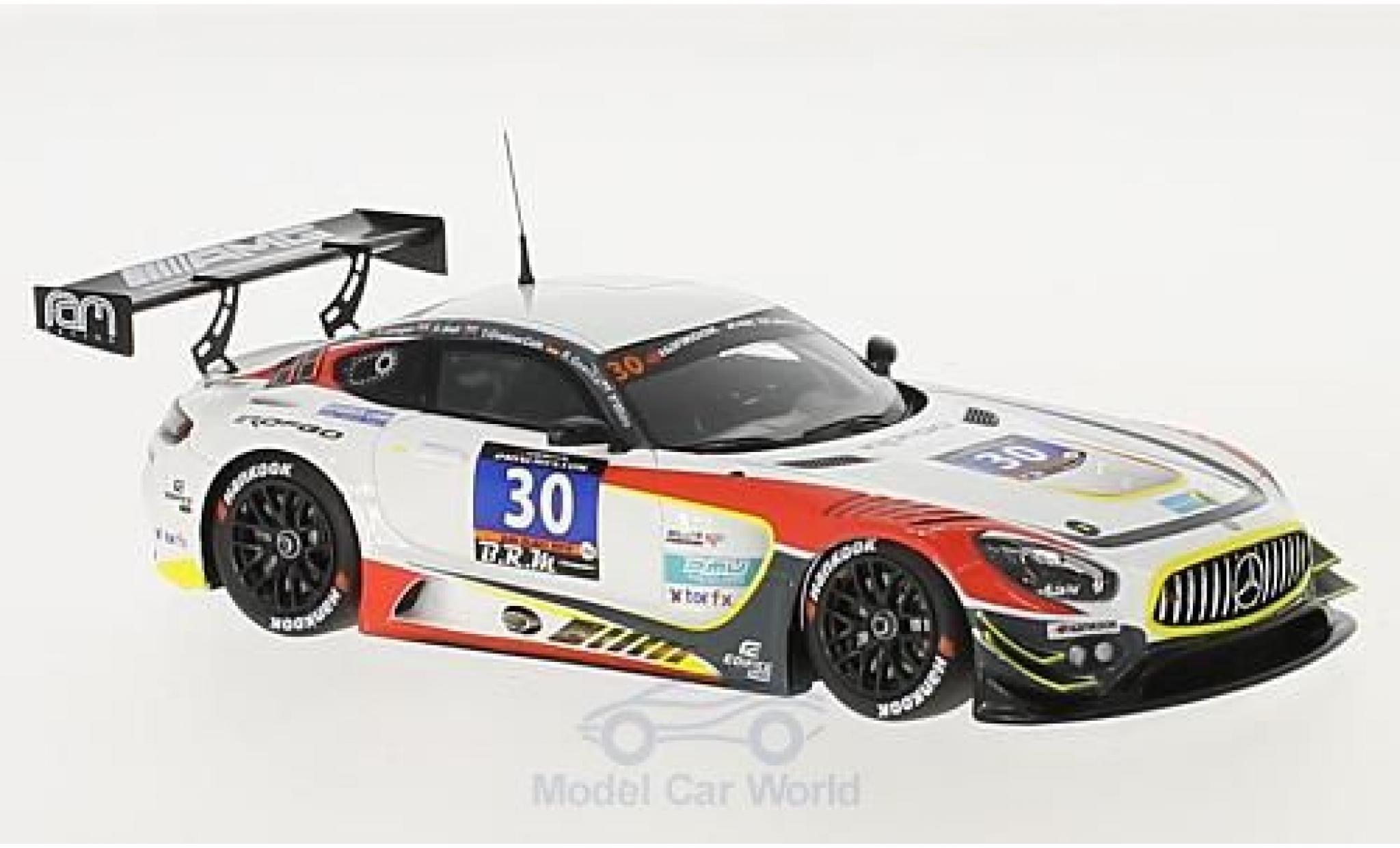 Mercedes AMG GT 1/43 Minichamps 3 No.30 RAM Racing 24h Dubai 2015 P.White/T.Jäger/T.Onslow-Cole/A.Jaeger modellino in miniatura