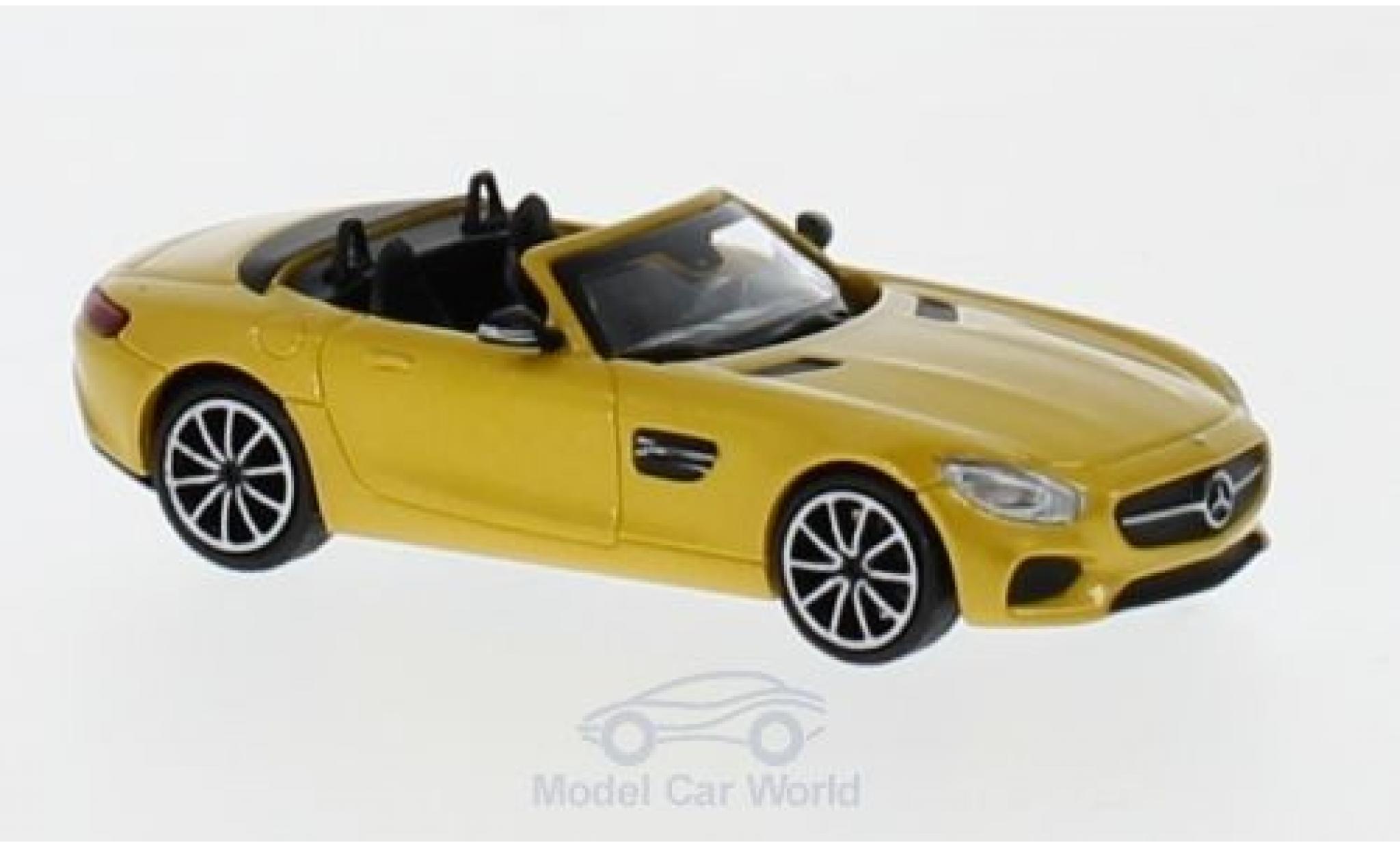 Mercedes AMG GT 1/87 Minichamps S Roadster metallico giallo 2017 modellino in miniatura