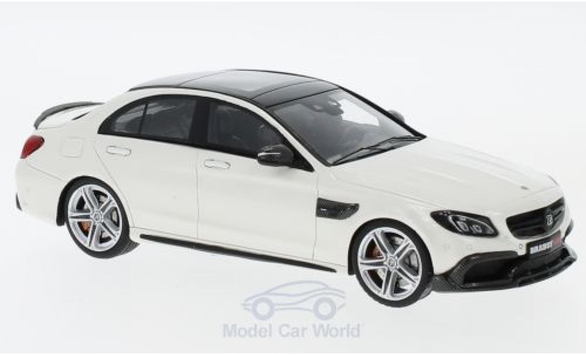 Mercedes Classe C 1/43 Minichamps Brabus 600 bianco 2015 Basis AMG C 63 S modellino in miniatura
