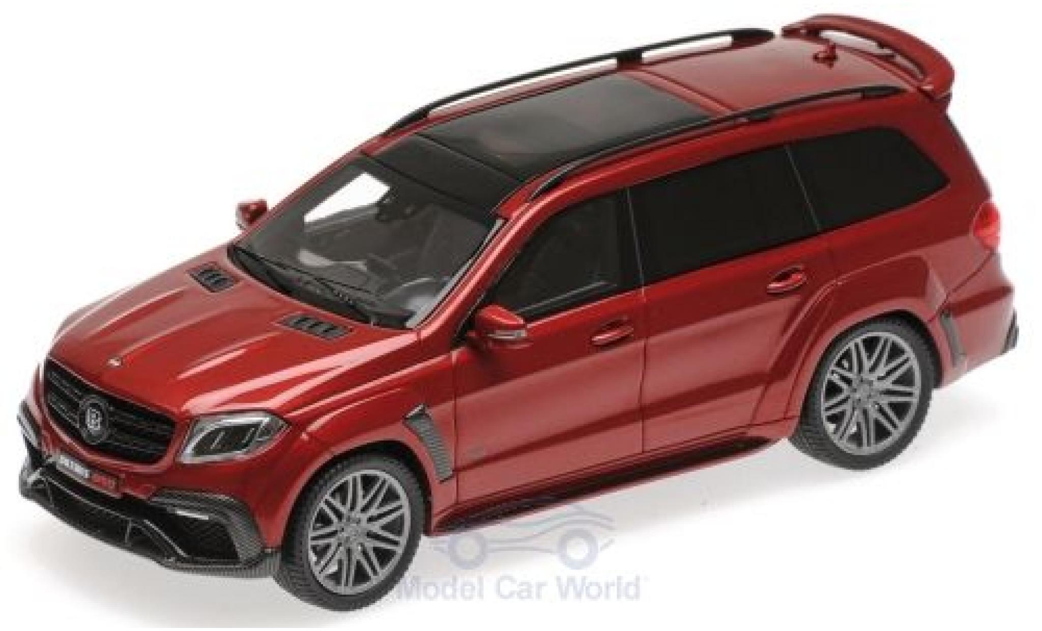 Mercedes Classe S 1/43 Minichamps Brabus 850 Widestar XL metallico rosso 2017 Basis AMG GLS 63 modellino in miniatura