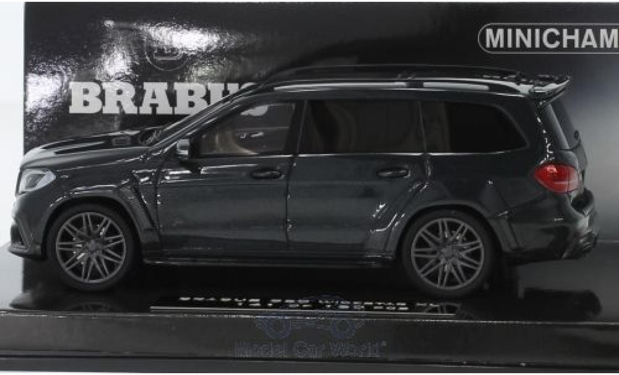 Mercedes Classe S 1/43 Minichamps Brabus 850 Widestar XL metallico nero 2017 Basis AMG GLS 63 modellino in miniatura