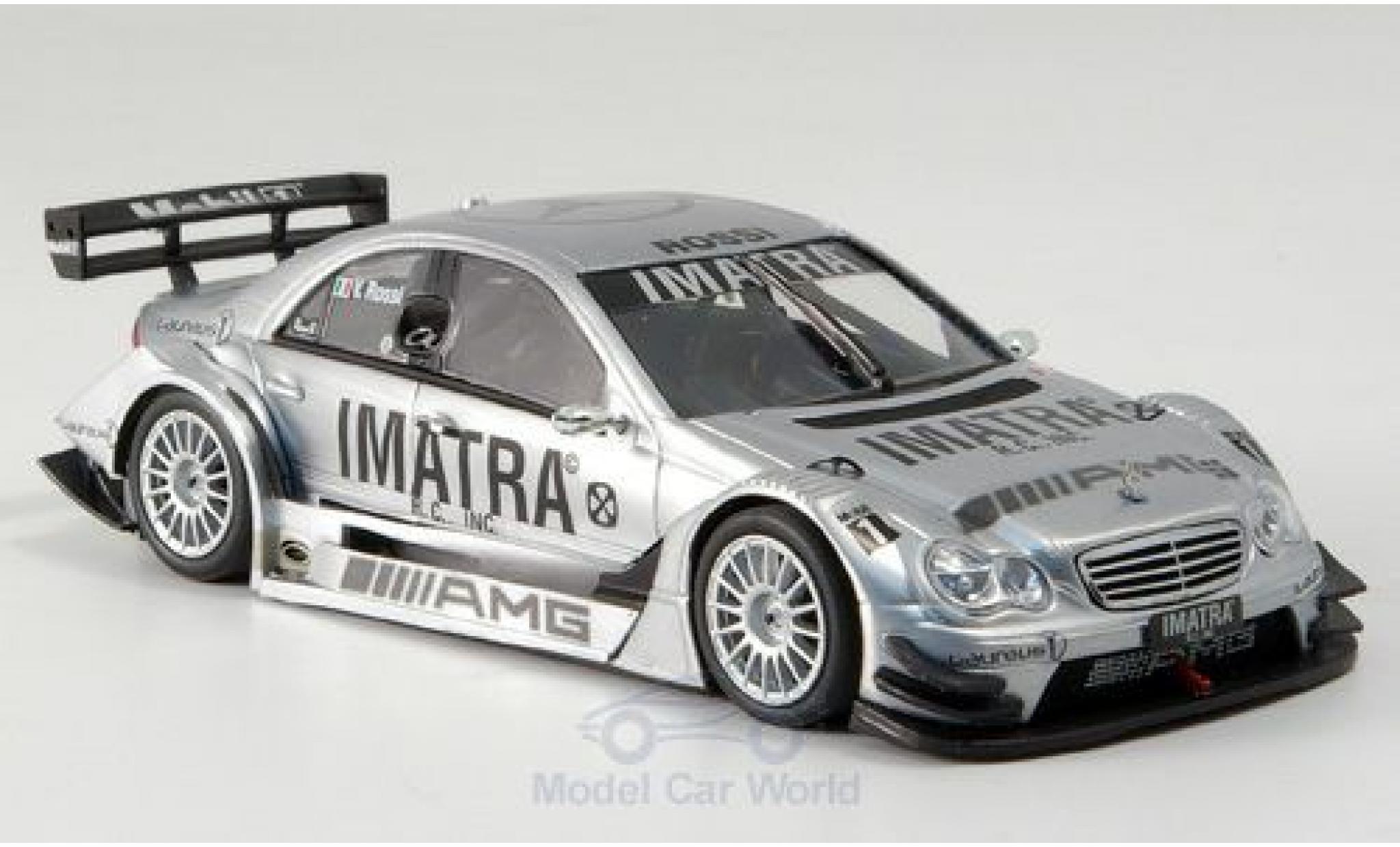 Mercedes Classe C 1/43 Minichamps DTM Imatra Testfahrzeug mit Figur V.Rossi modellino in miniatura