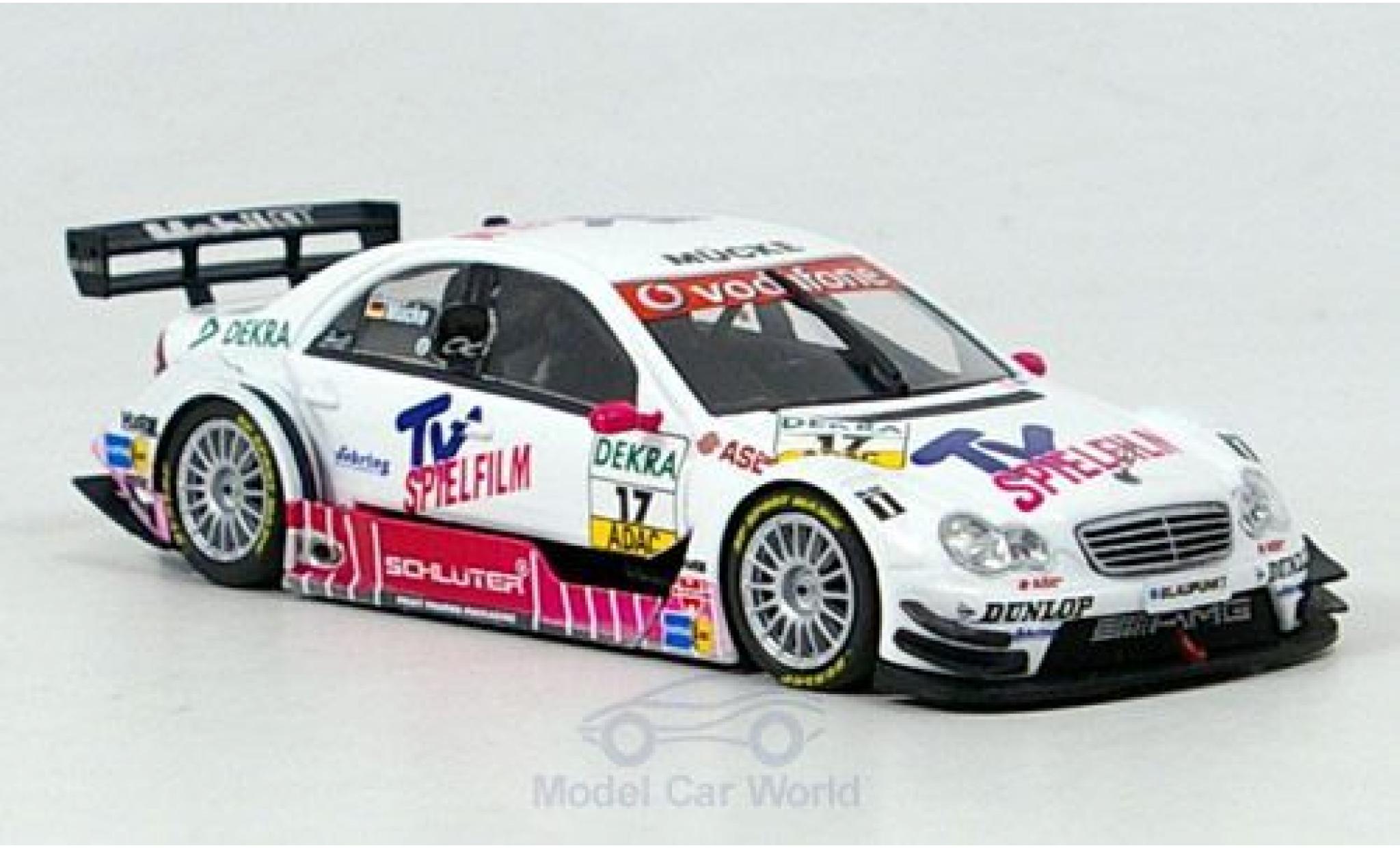 Mercedes Classe C DTM 1/43 Minichamps DTM No.17 Mücke Motorsport TV Spielfilm DTM 2005 S.Mücke modellino in miniatura