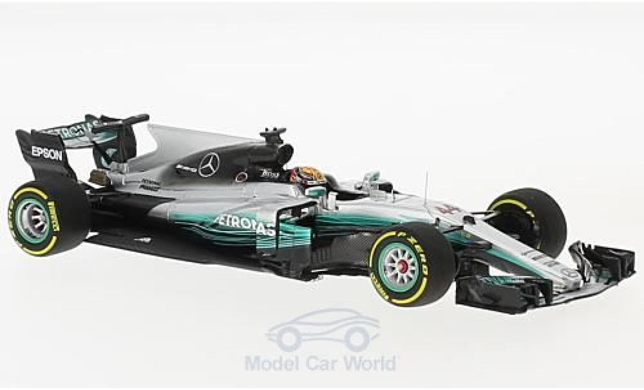 Mercedes F1 1/43 Minichamps W08 EQ Power No.44 AMG Petronas Motorsport Formel 1 GP China 2017 L.Hamilton modellino in miniatura