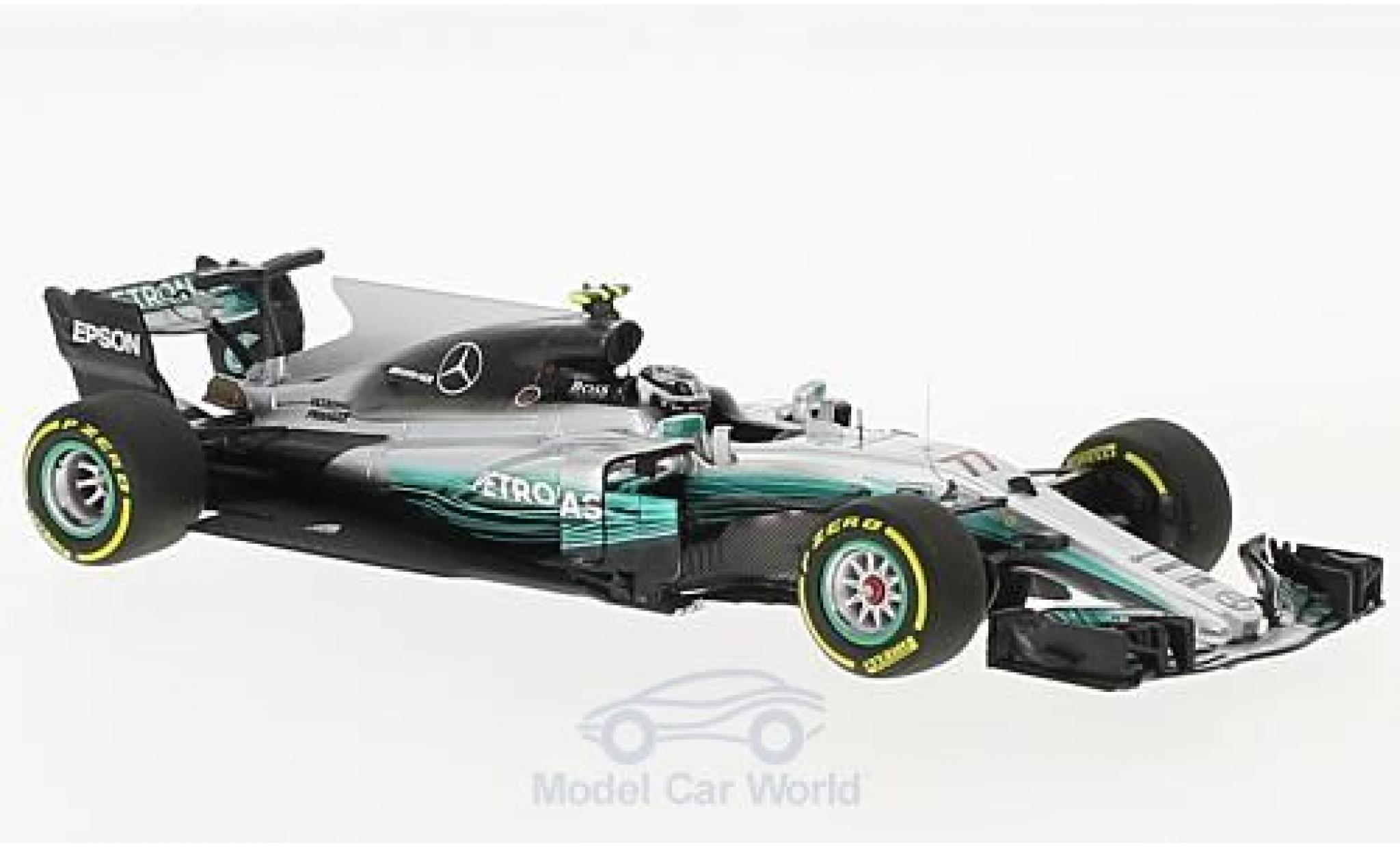 Mercedes F1 1/43 Minichamps W08 EQ Power+ No.77 AMG Petronas Motorsport Formel 1 GP China 2017 V.Bottas modellino in miniatura