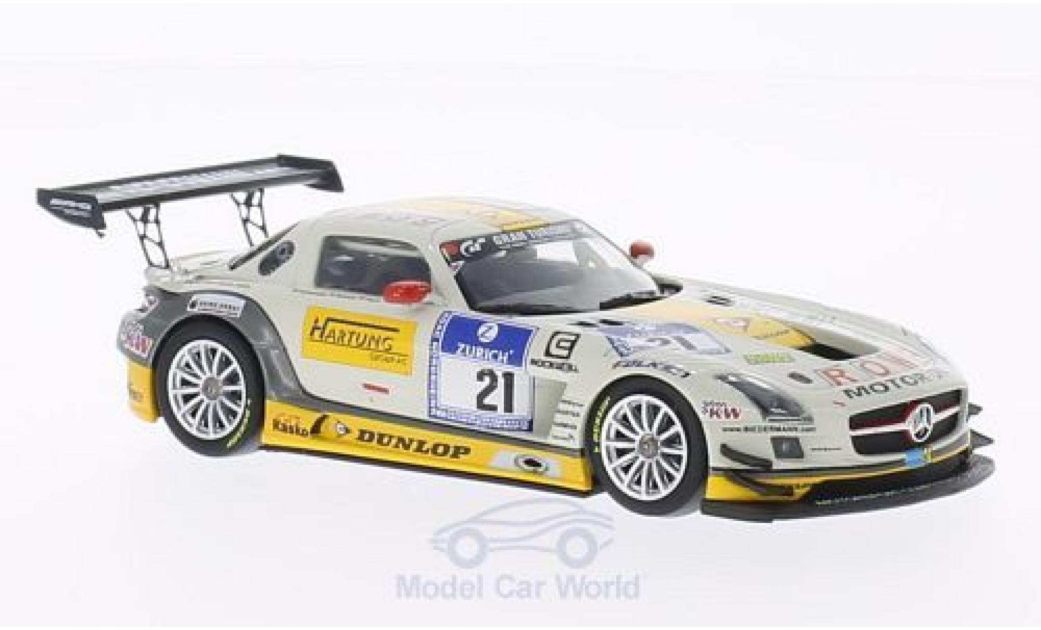 Mercedes SLS 1/43 Minichamps AMG GT3 No.21 ROWE Racing 24h Nürburgring 2013 modellino in miniatura