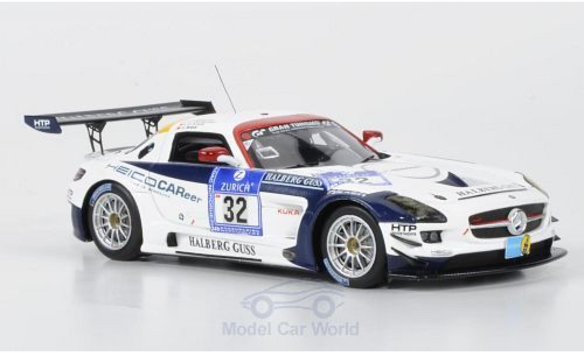 Mercedes SLS 1/43 Minichamps AMG GT3 No.32 Heico Motorsport 24h Nürburgring 2011 A.Margaritis/C.Frankenhout/C.Brück modellino in miniatura