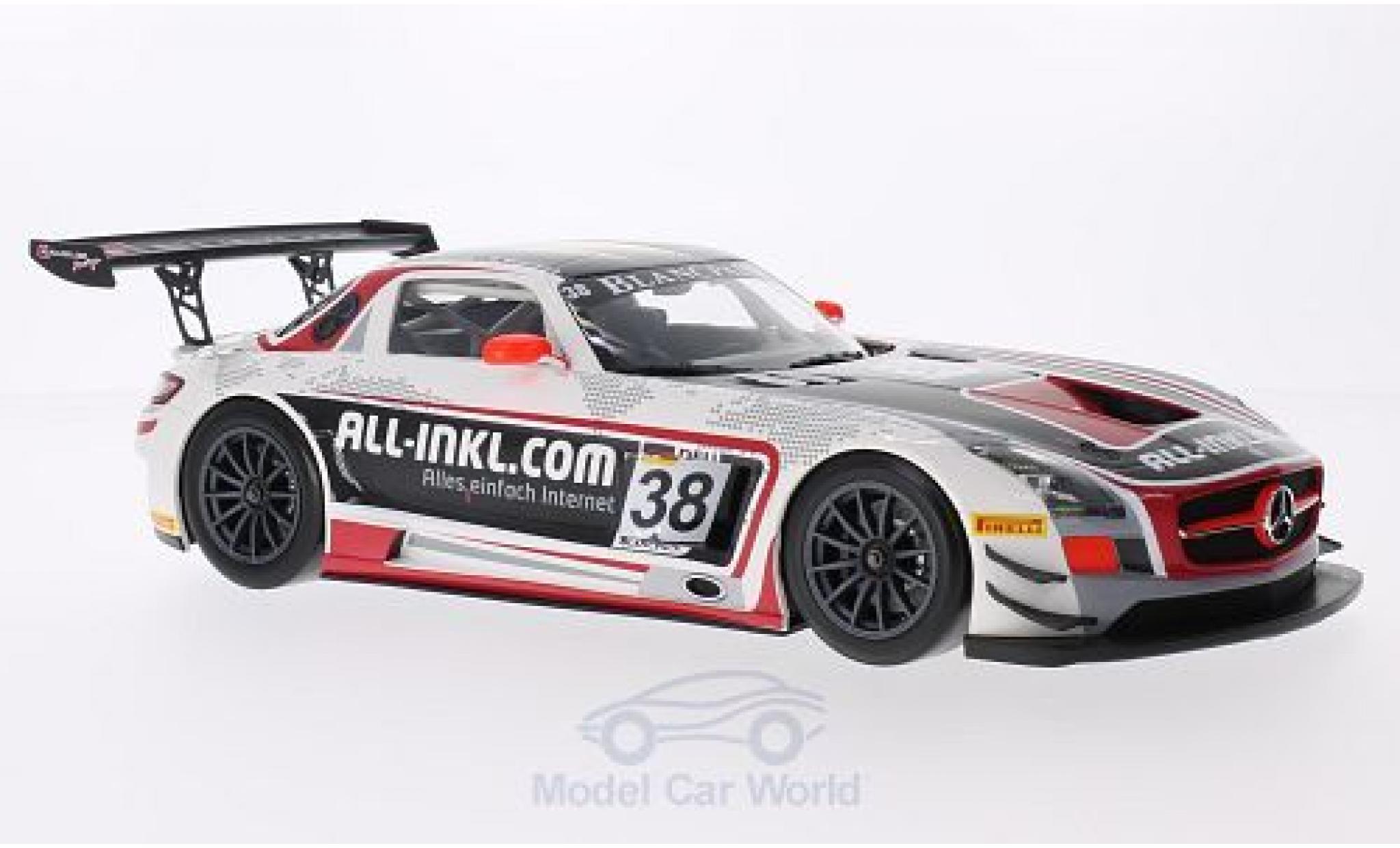 Mercedes SLS 1/18 Minichamps AMG GT3 No.38 Münnich Motorsport FIA GT1 World Championship 2012 M.Basseng/M.Winkelhock modellino in miniatura