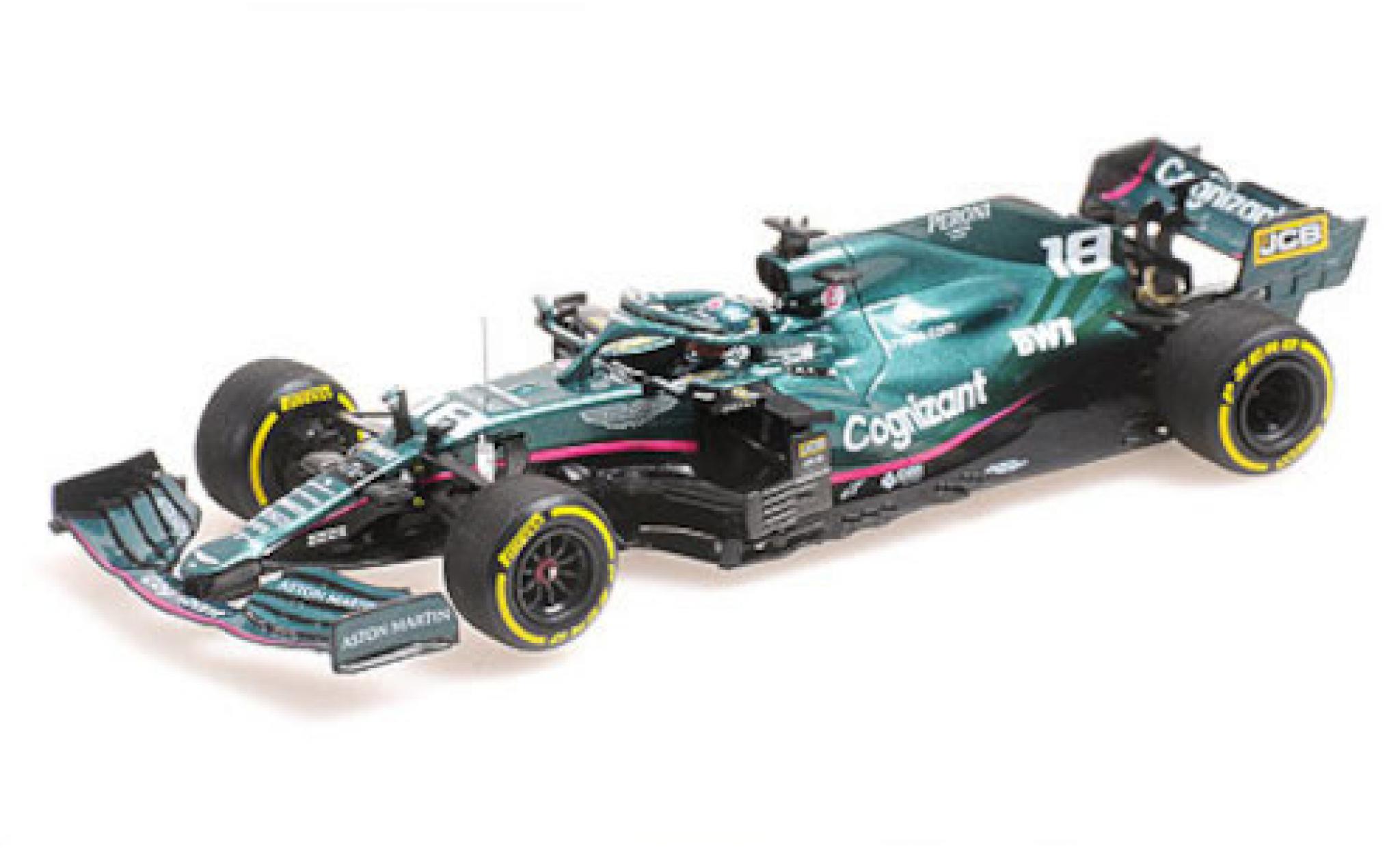 Aston Martin AMR2 1/43 Minichamps 1 No.18 Cognizant F1 Team Cognizant Formel 1 GP Bahrain 2021 modellino in miniatura