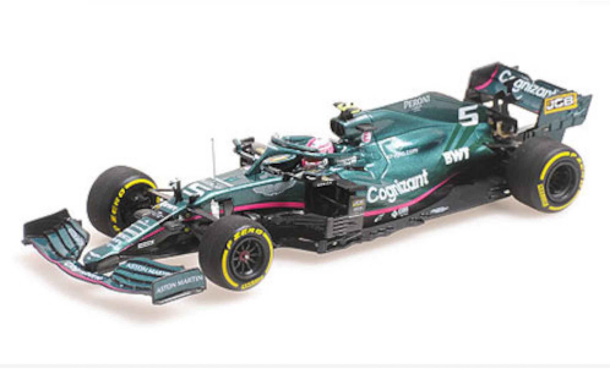 Aston Martin AMR2 1/43 Minichamps 1 No.5 Cognizant F1 Team Cognizant Formel 1 GP Bahrain 2021 modellino in miniatura