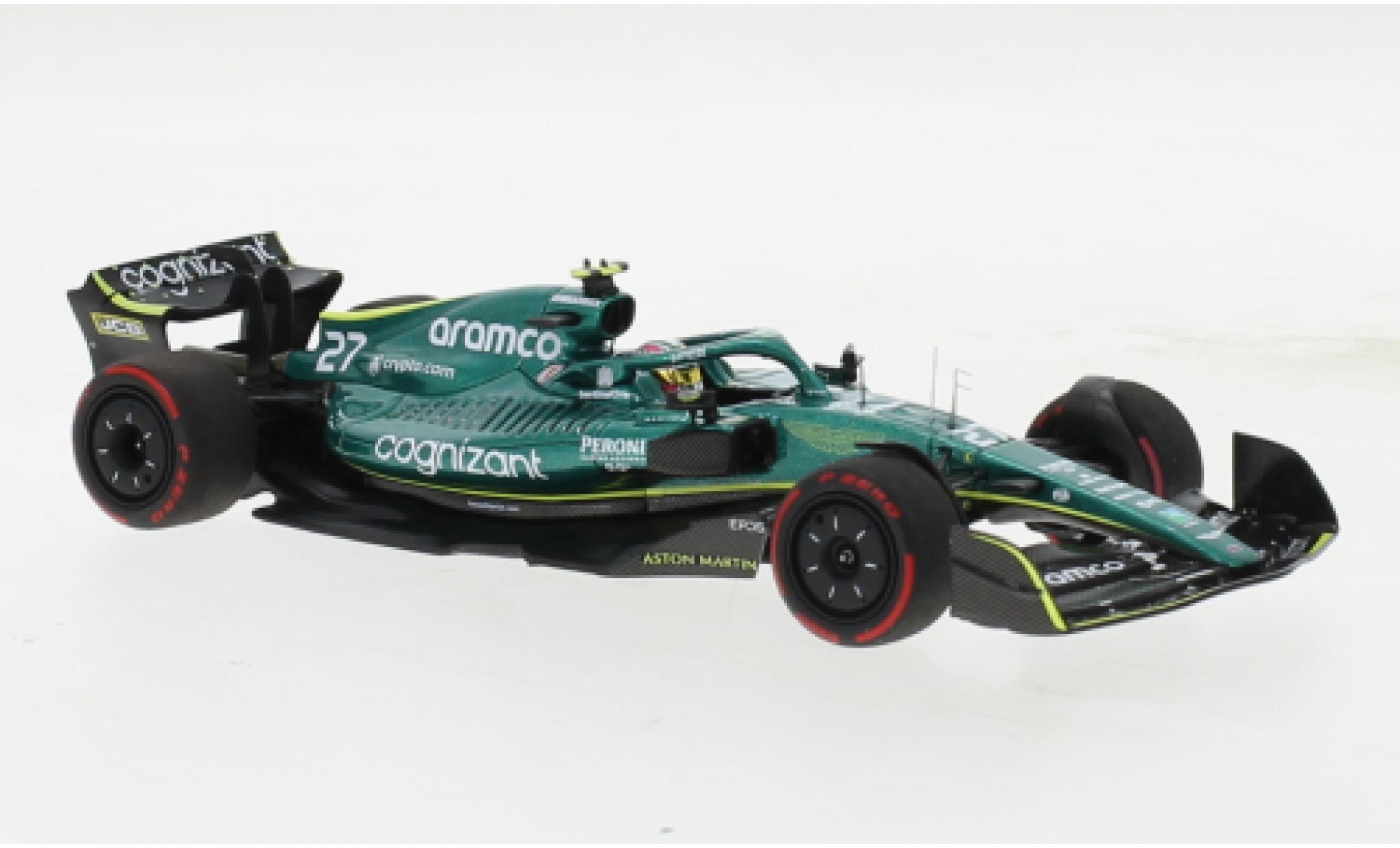 Aston Martin AMR2 1/43 Minichamps 2 No.27 Aramco Cognizant F1 Team Cognizant Formel 1 GP Bahrain 2022 modellino in miniatura