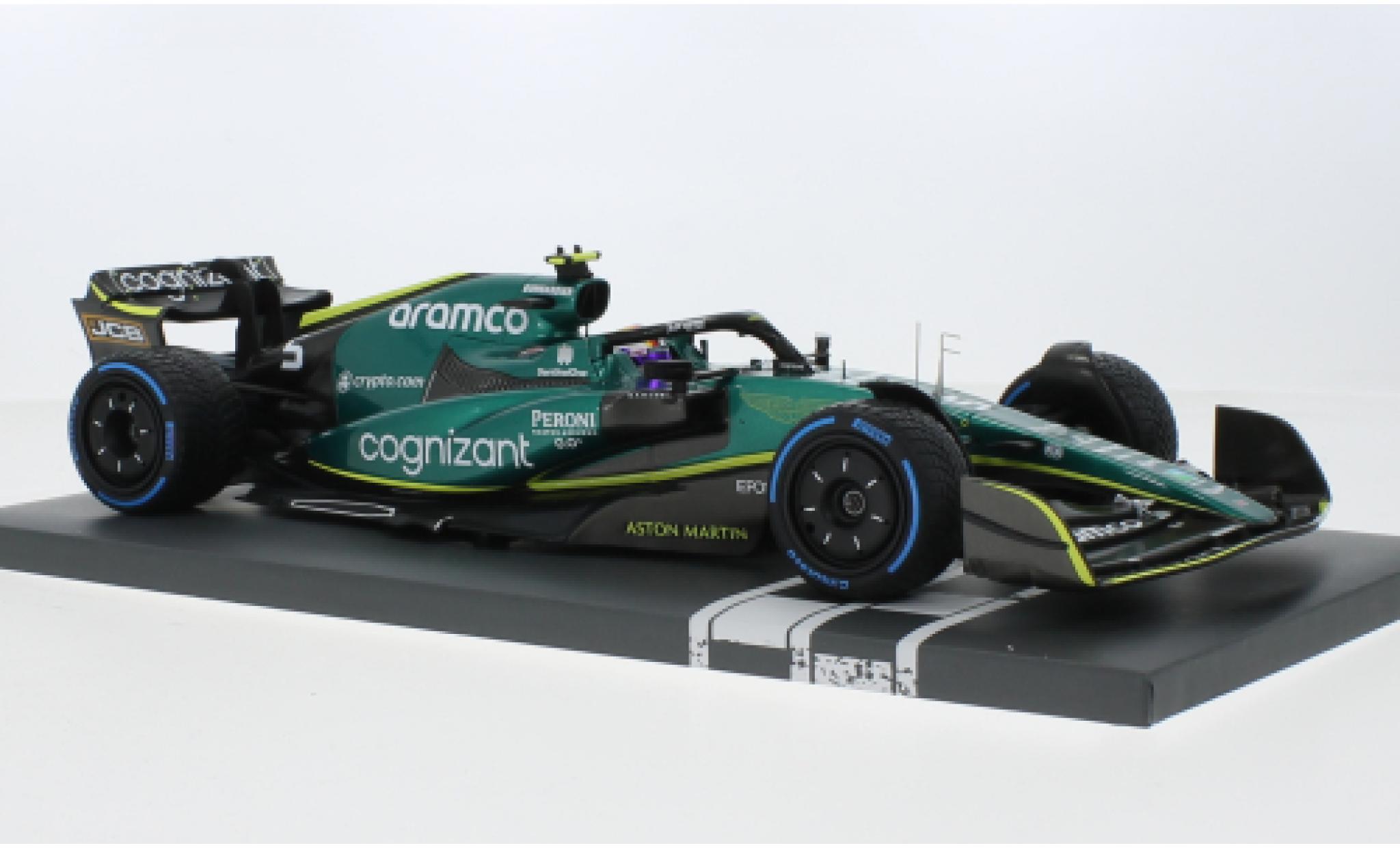 Aston Martin AMR2 1/18 Minichamps 2 No.5 Aramco Cognizant F1 Team Cognizant formule 1 GP Monaco 2022 modellino in miniatura