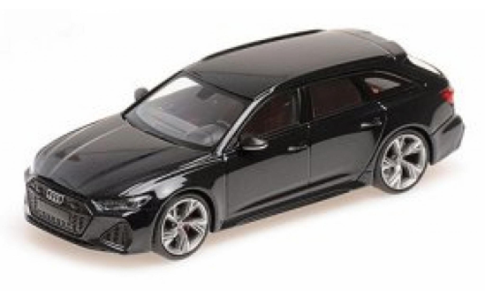 Audi RS6 1/43 Minichamps Avant (C8) metallise nero 2019 modellino in miniatura