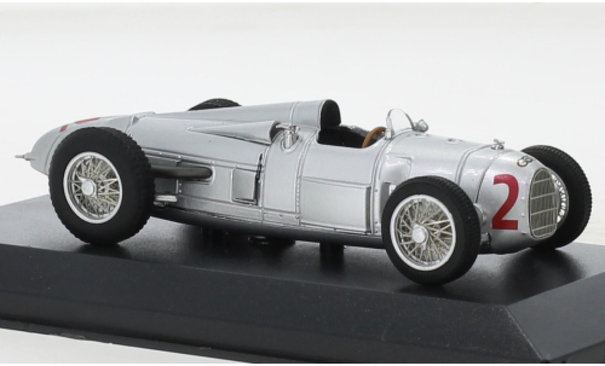 Auto Union Typ A 1/43 Minichamps Long Tail No.2 ADAC Course du Eifel 1934 modellino in miniatura