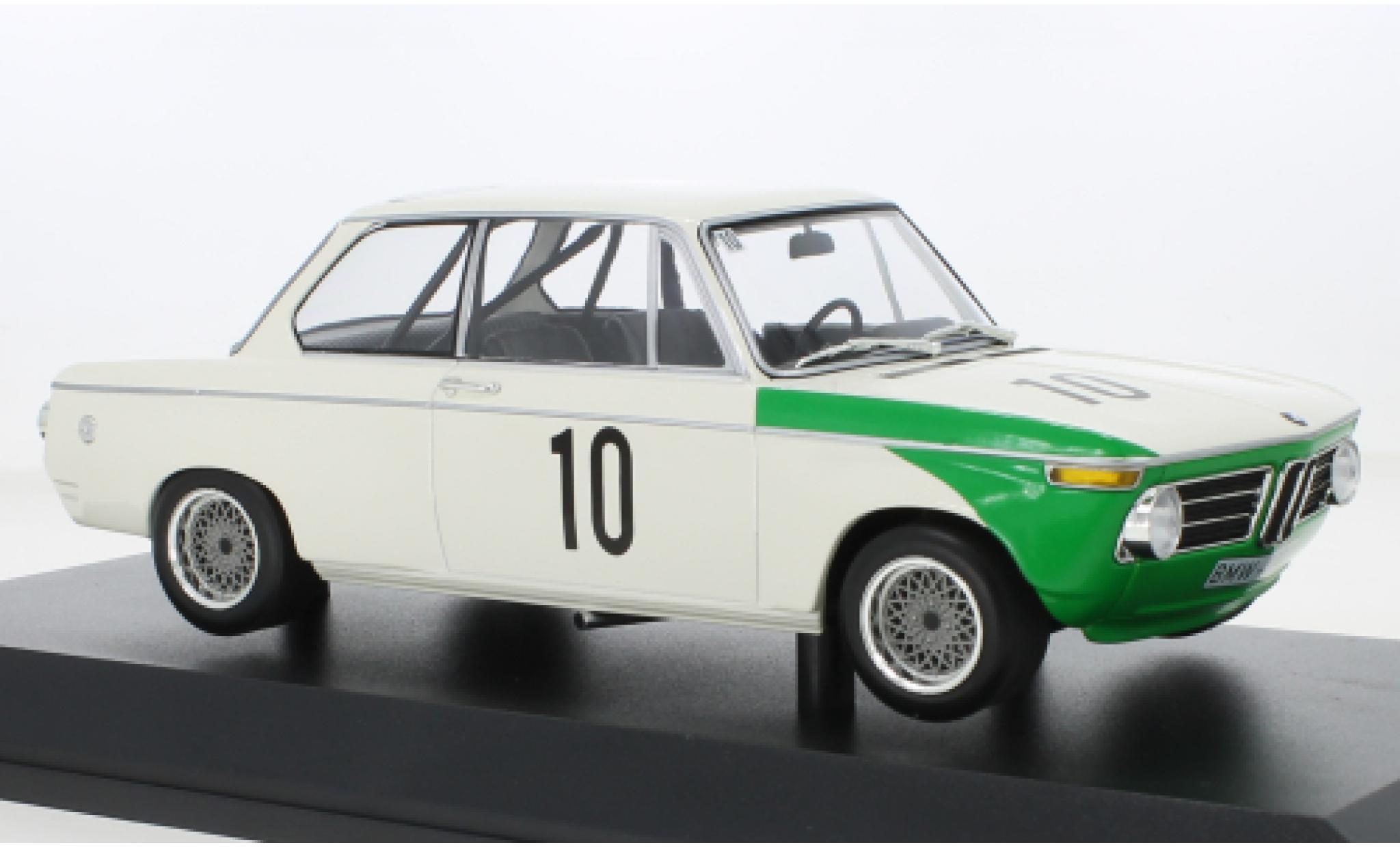 Bmw 2002 1/18 Minichamps tiK No.10 ETCC Nuerburgring 1968 modellino in miniatura