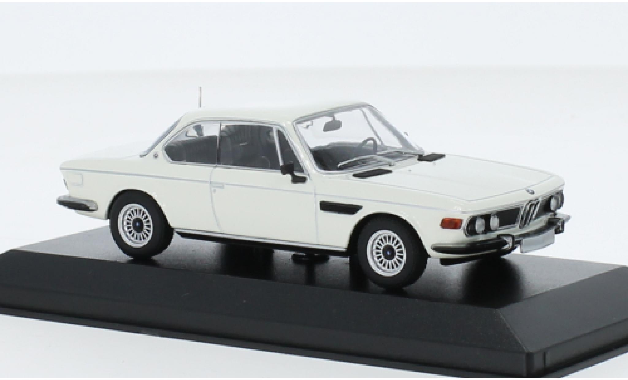 Bmw 3.0 1/43 Minichamps CS bianco 1969 modellino in miniatura