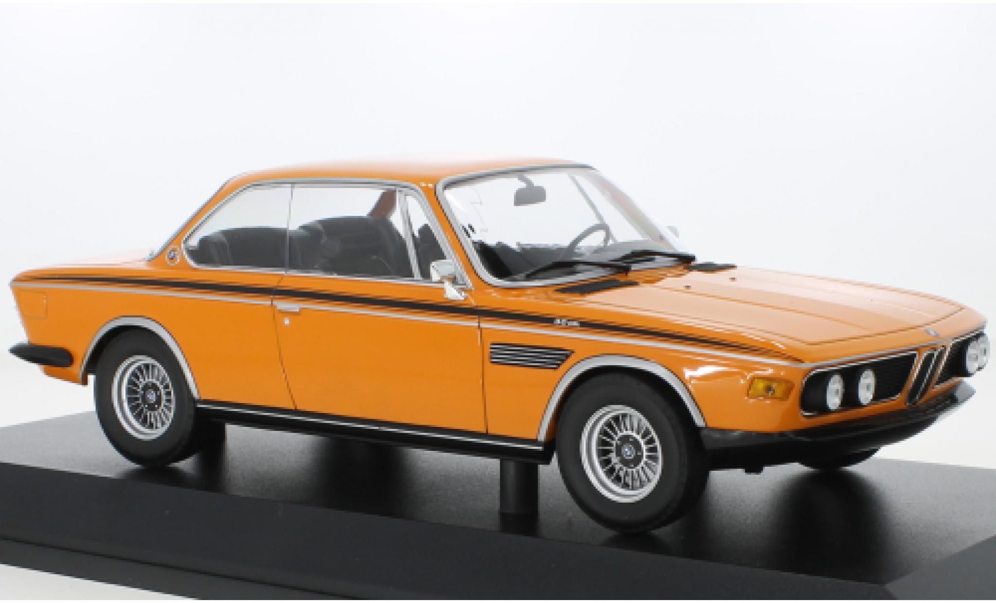 Bmw 3.0 1/18 Minichamps CSL (E9) orange 1971 modellino in miniatura