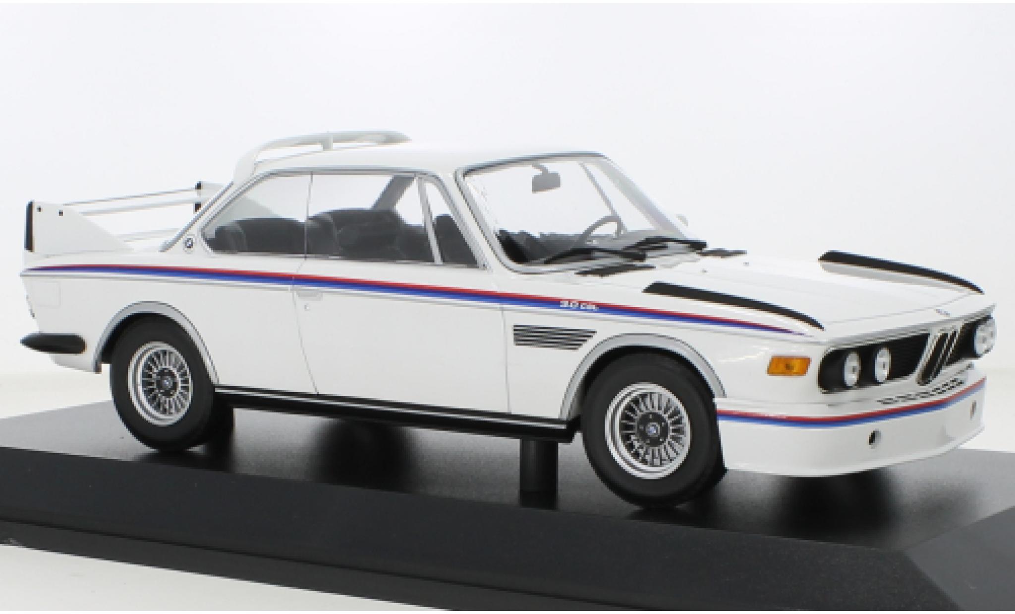Bmw 3.0 1/18 Minichamps CSL bianco 1973 modellino in miniatura