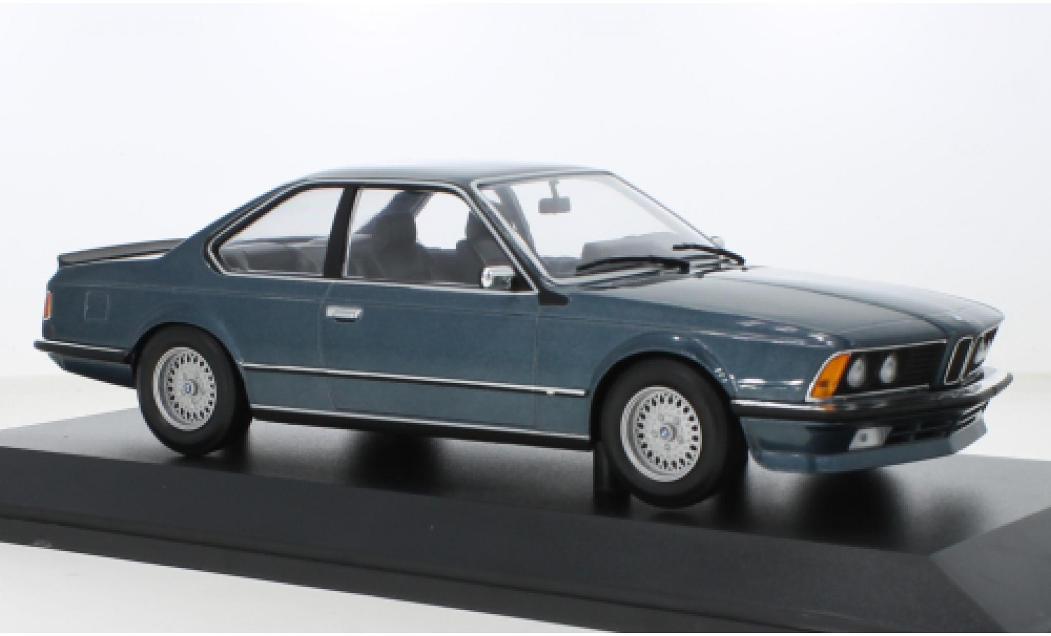 Bmw 635 1/18 Minichamps CSI metallise turchese 1982 modellino in miniatura