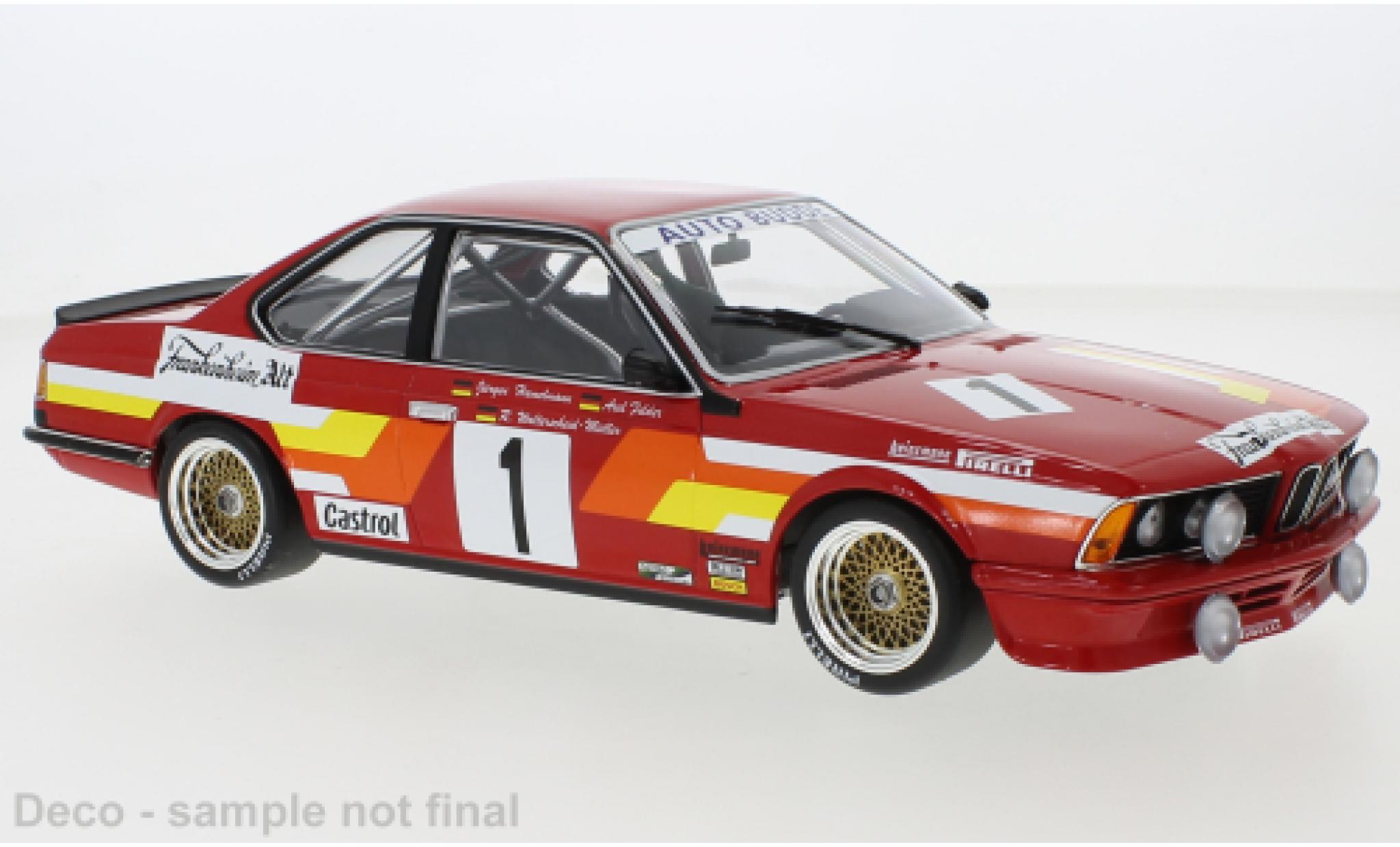 Bmw 635 1/18 Minichamps CSI No.1 Auto Budde 24h Nürburgring 1985 modellino in miniatura