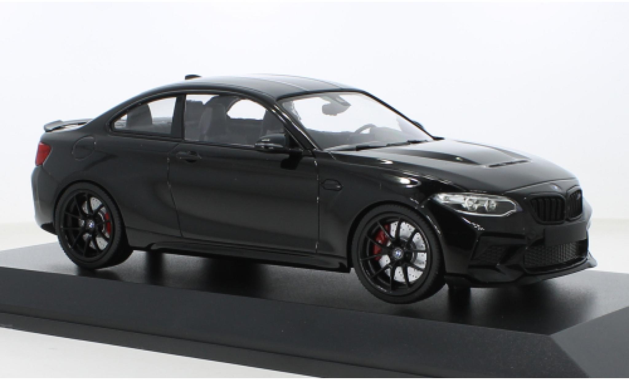 Bmw M2 1/18 Minichamps CS metallise nero 2020 modellino in miniatura
