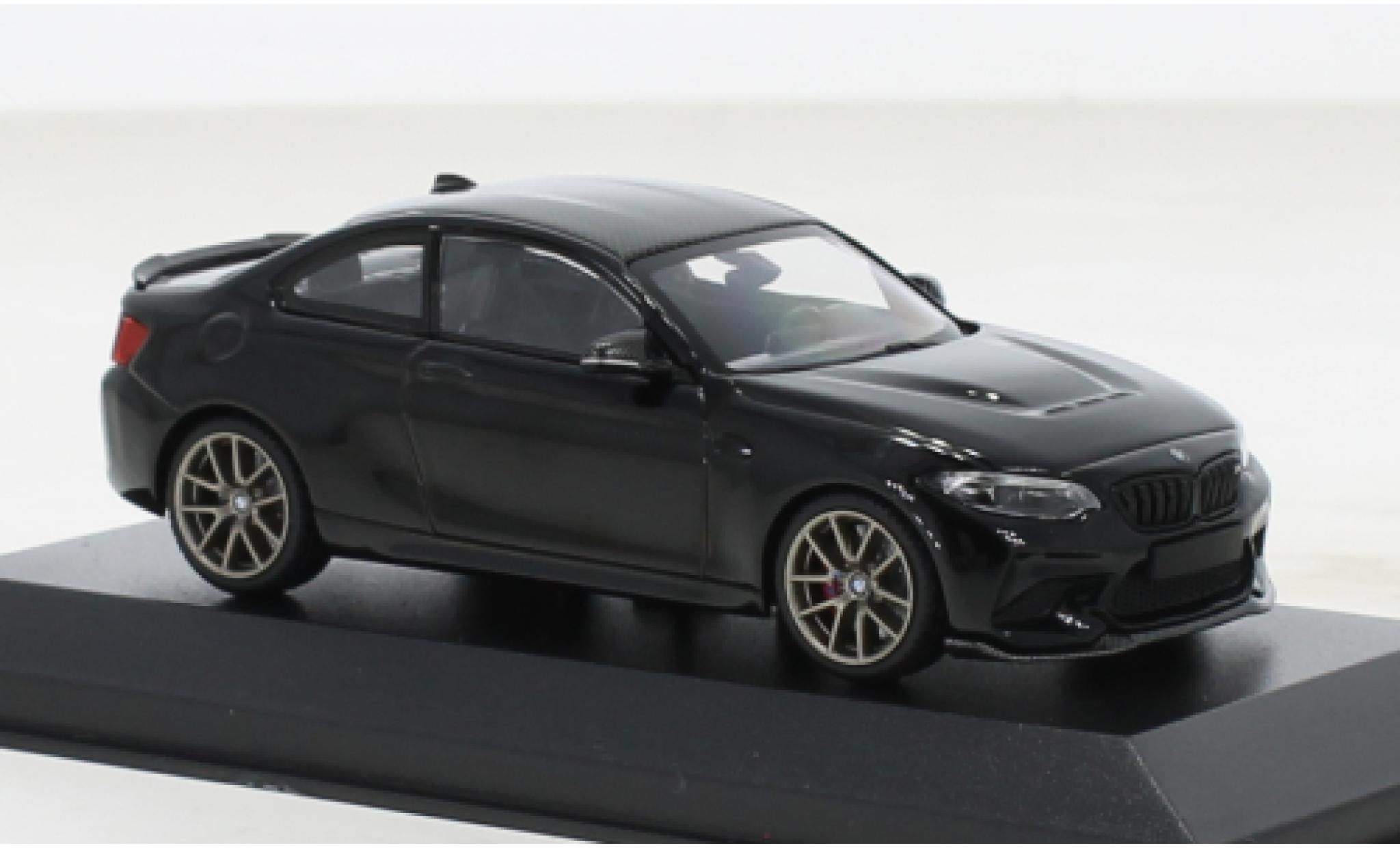 Bmw M2 1/43 Minichamps CS nero 2020 modellino in miniatura