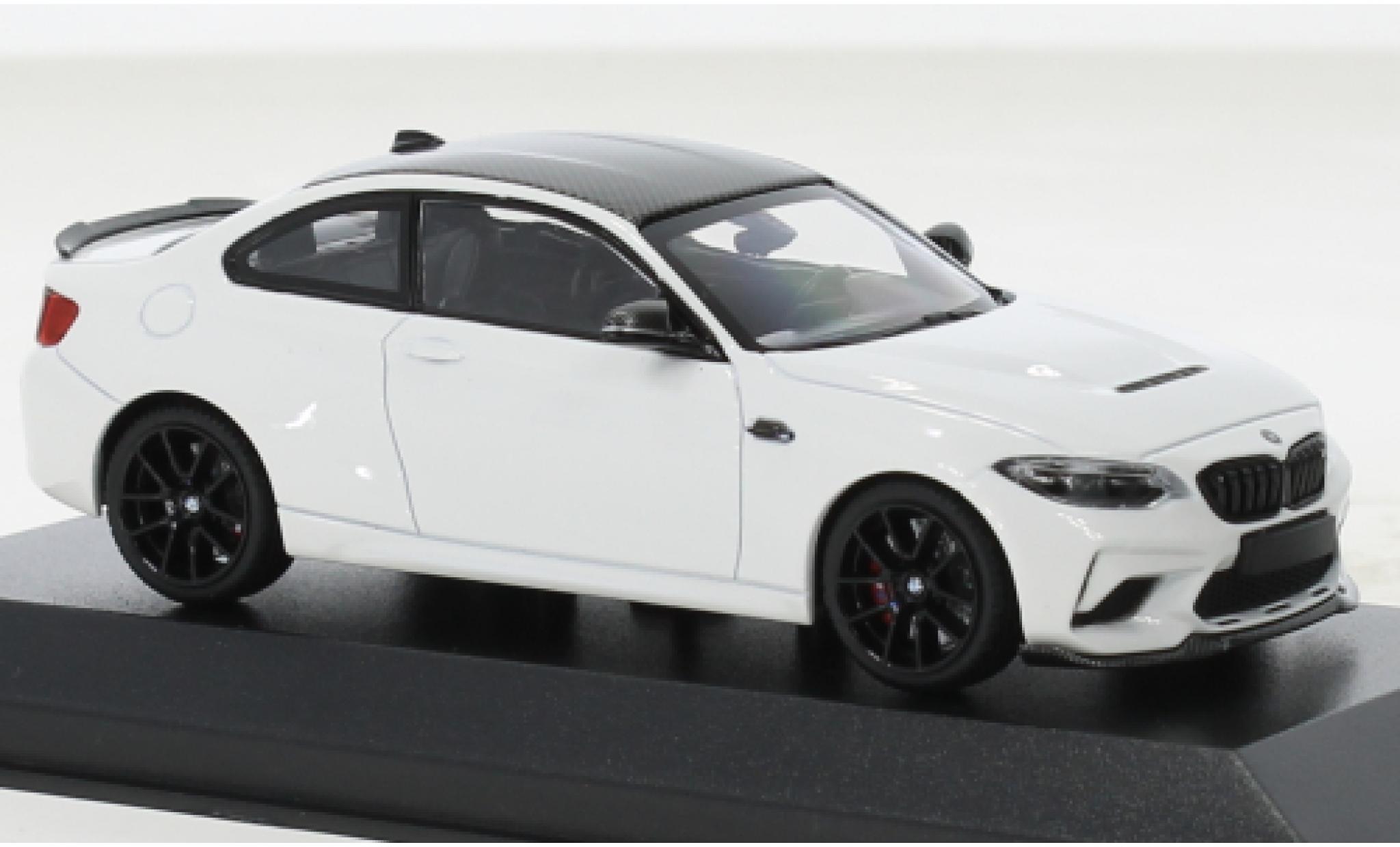 Bmw M2 1/43 Minichamps CS bianco 2020 modellino in miniatura