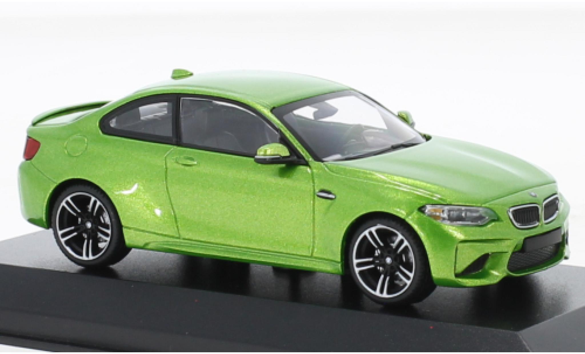 Bmw M2 1/43 Minichamps (F87) metallise verde 2016 modellino in miniatura