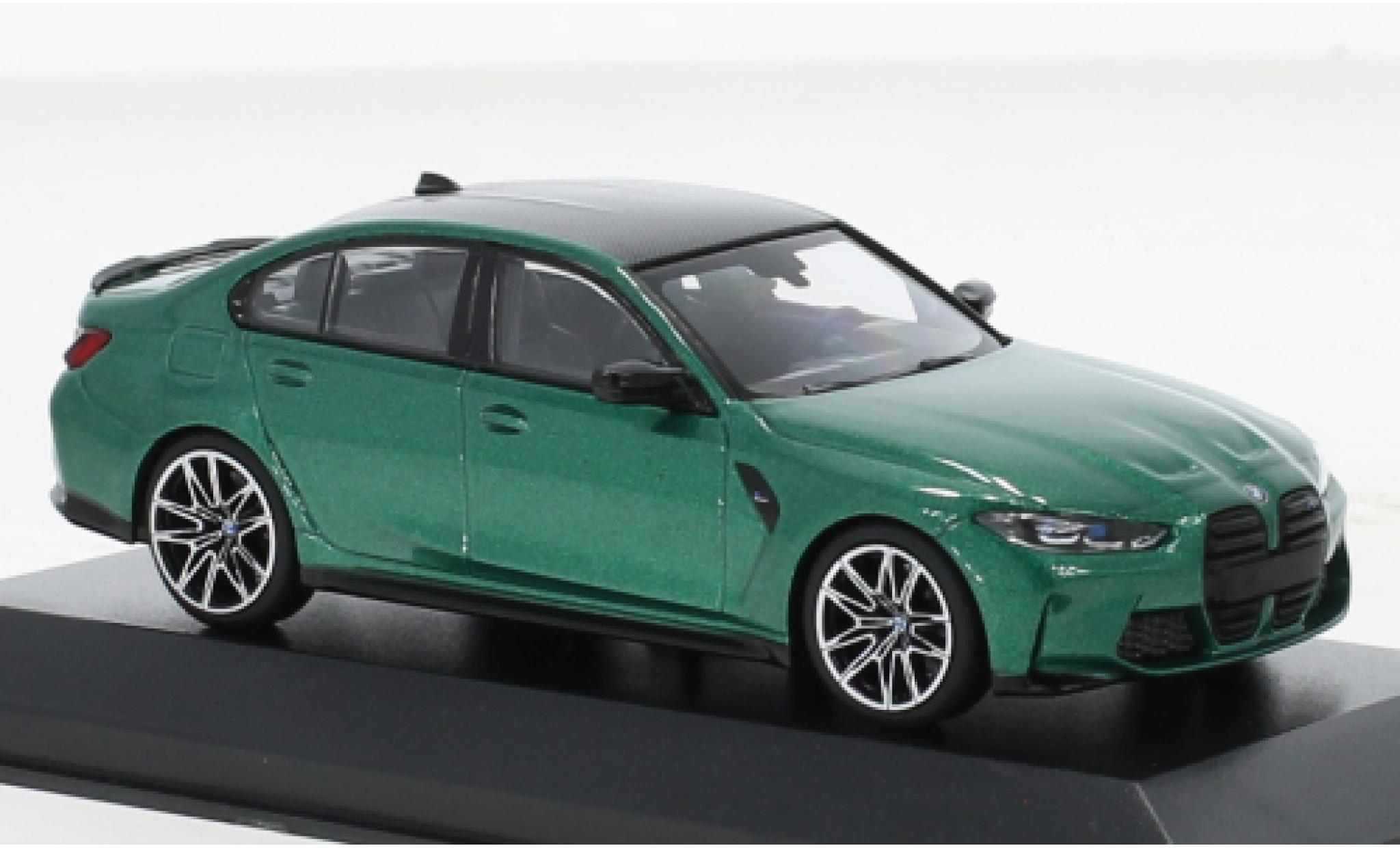 Bmw M3 1/43 Minichamps Competition (G80) metallise verde 2020 modellino in miniatura
