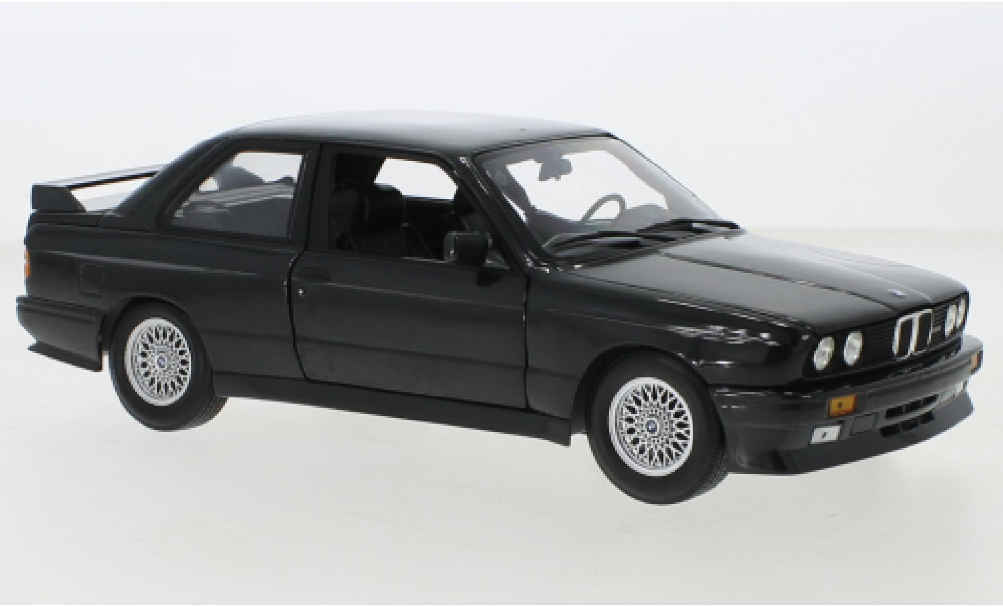 Bmw M3 1/18 Minichamps (E30) metallise nero 1987 modellino in miniatura