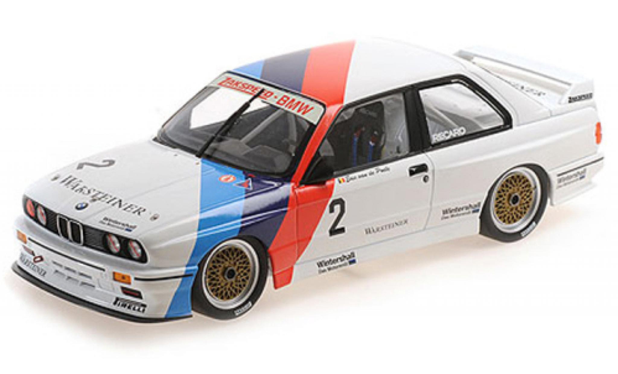 Bmw M3 1/18 Minichamps (E30) No.2 Zakspeed DTM 1987 modellino in miniatura