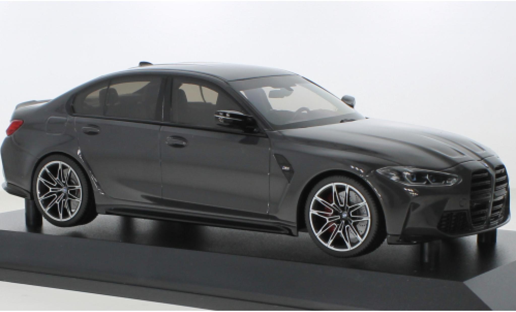 Bmw M3 1/18 Minichamps metallise grigio 2020 modellino in miniatura