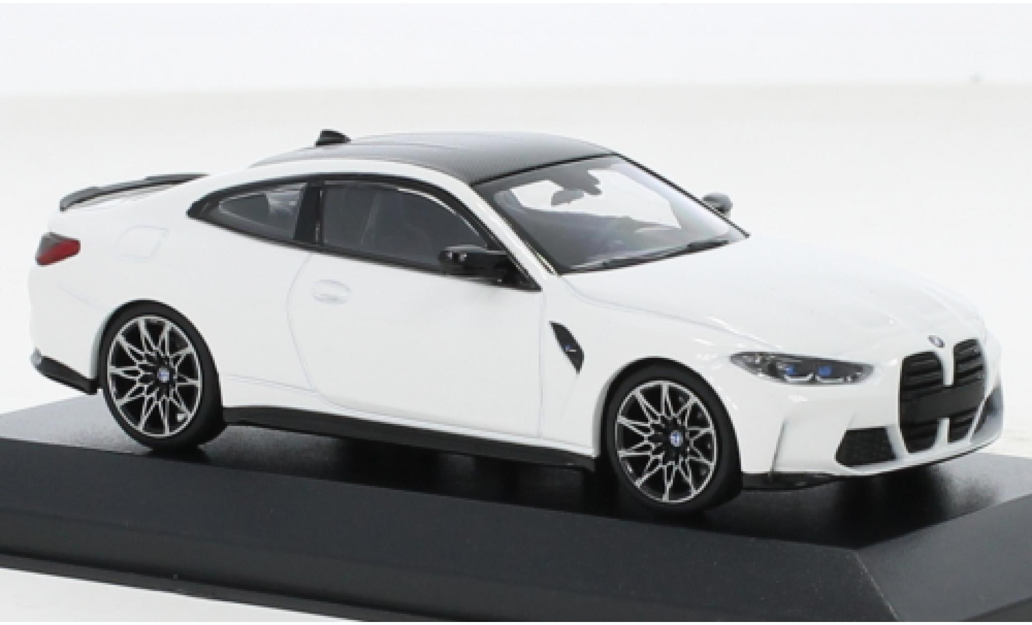 Bmw M4 1/43 Minichamps Competition (G82) bianco 2020 modellino in miniatura