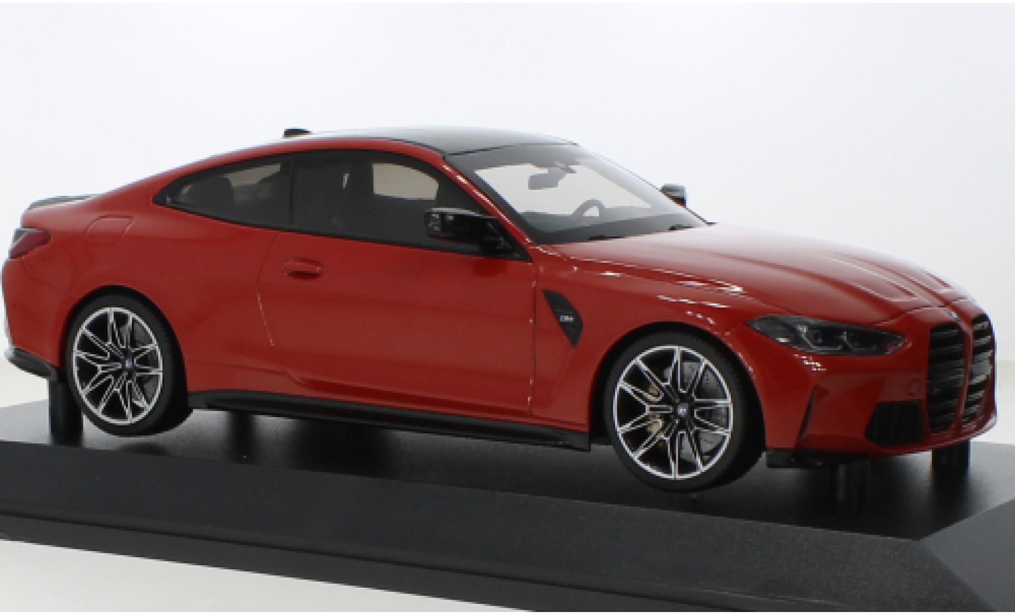 Bmw M4 1/18 Minichamps rosso 2020 modellino in miniatura