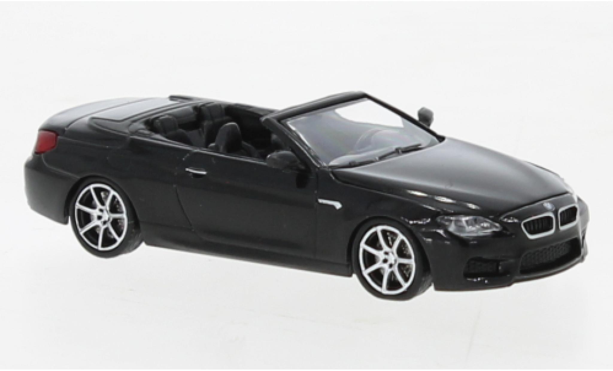 Bmw M6 1/87 Minichamps Cabrio metallise nero 2015 modellino in miniatura
