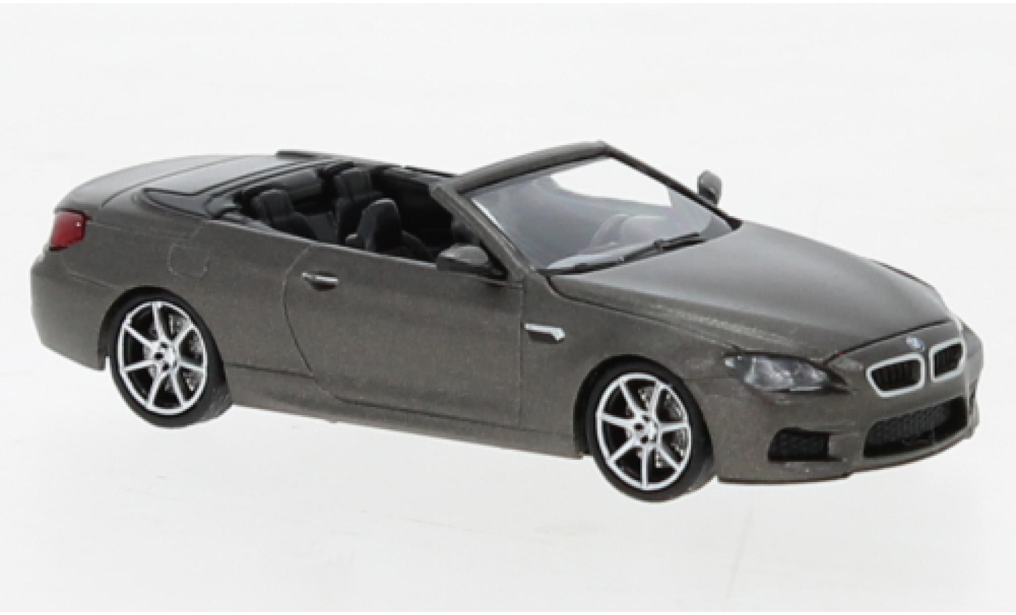 Bmw M6 1/87 Minichamps Cabriolet matt-grigio 2015 modellino in miniatura