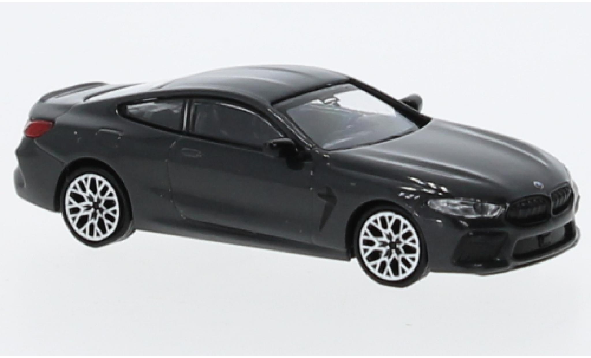 Bmw M8 1/87 Minichamps Competition Coupe (F92) metallise grigio 2019 modellino in miniatura