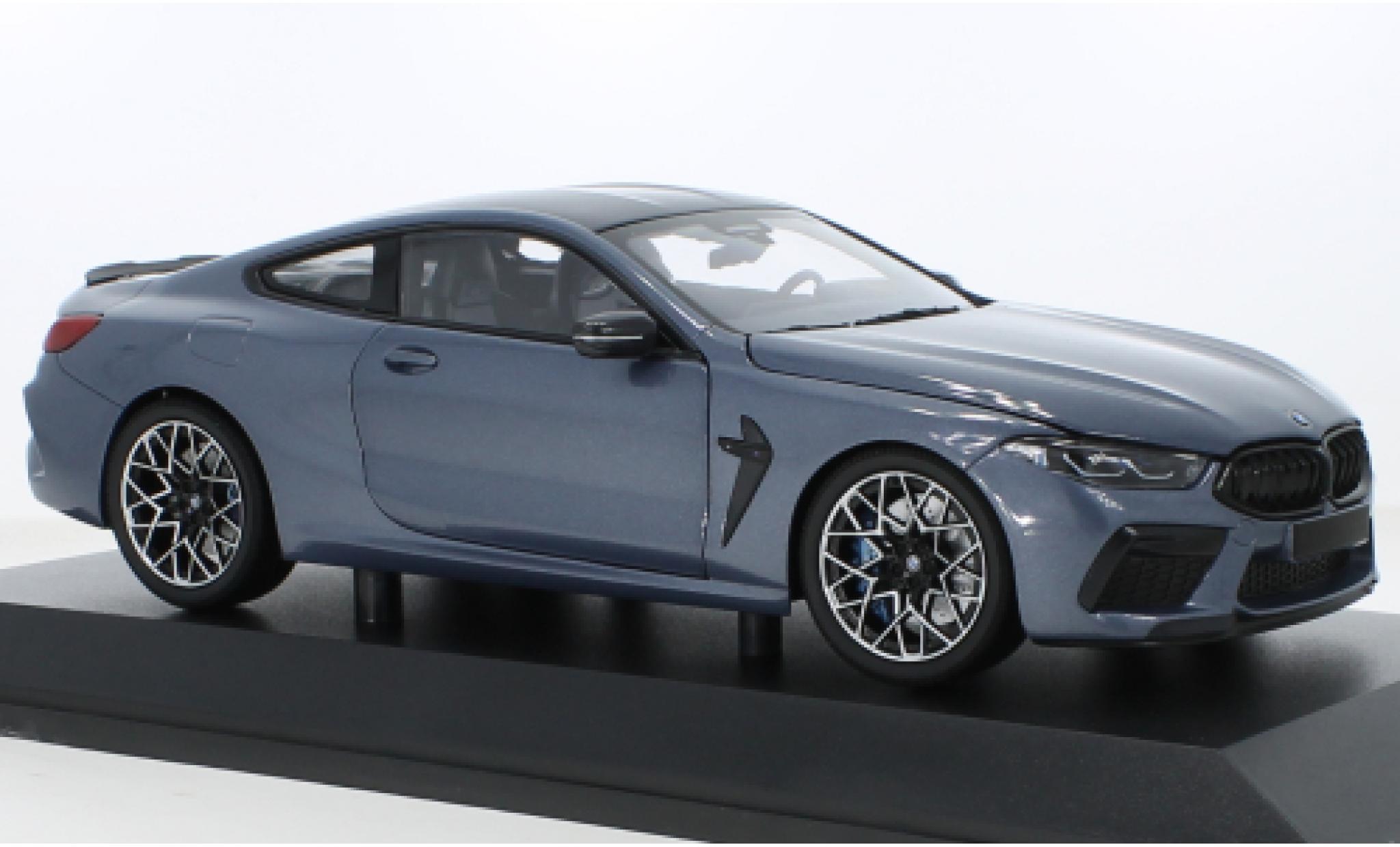 Bmw M8 1/18 Minichamps Competition Coupe metallise blu 2020 modellino in miniatura