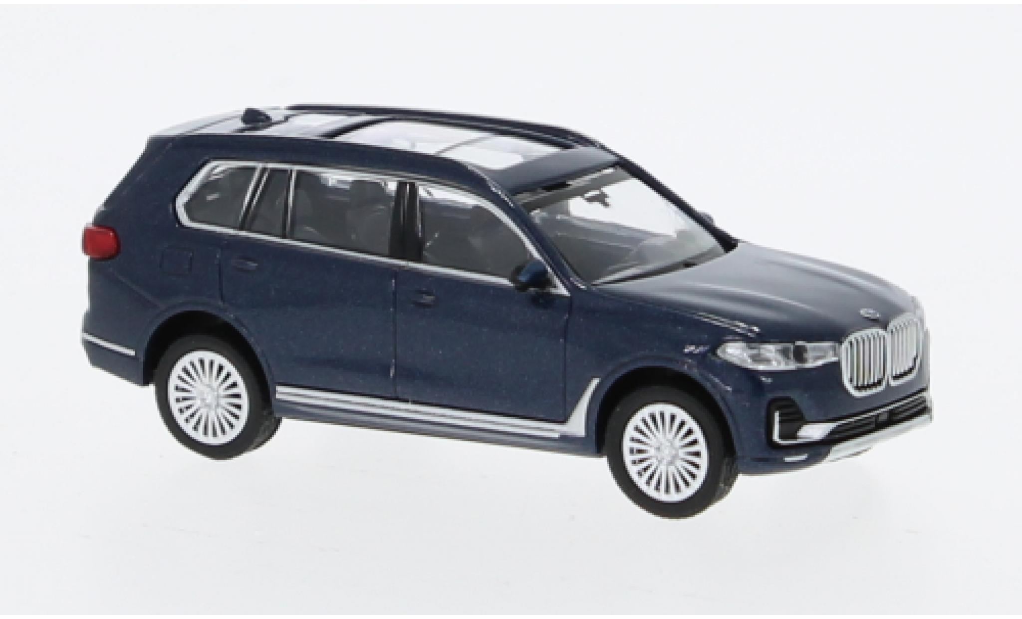 Bmw X7 1/87 Minichamps (G07) metallise blu foncé 2019 modellino in miniatura