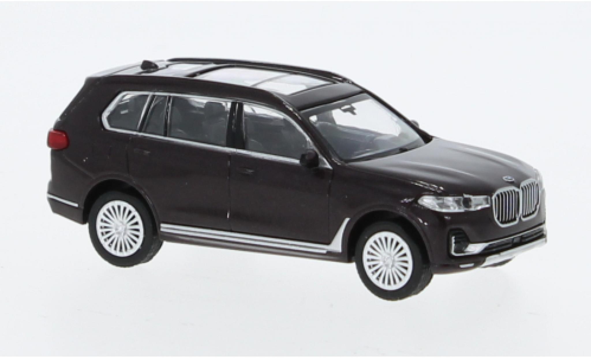 Bmw X7 1/87 Minichamps (G07) metallise rosso foncé 2019 modellino in miniatura