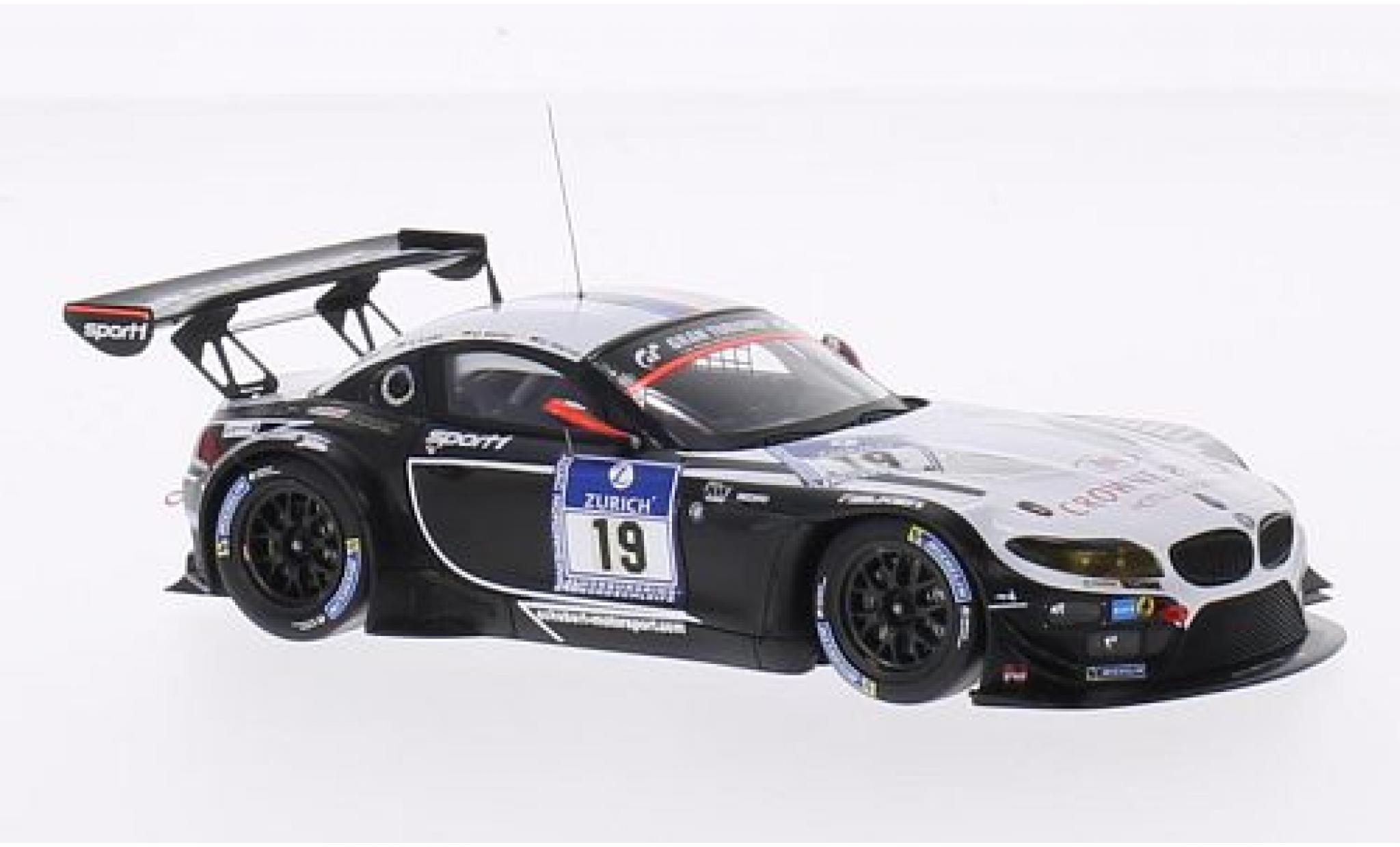Bmw Z4 1/43 Minichamps GT3 No.19 Sports Trophy Team Schubert Crowne Plaza 24h Nuerburgring 2014 modellino in miniatura
