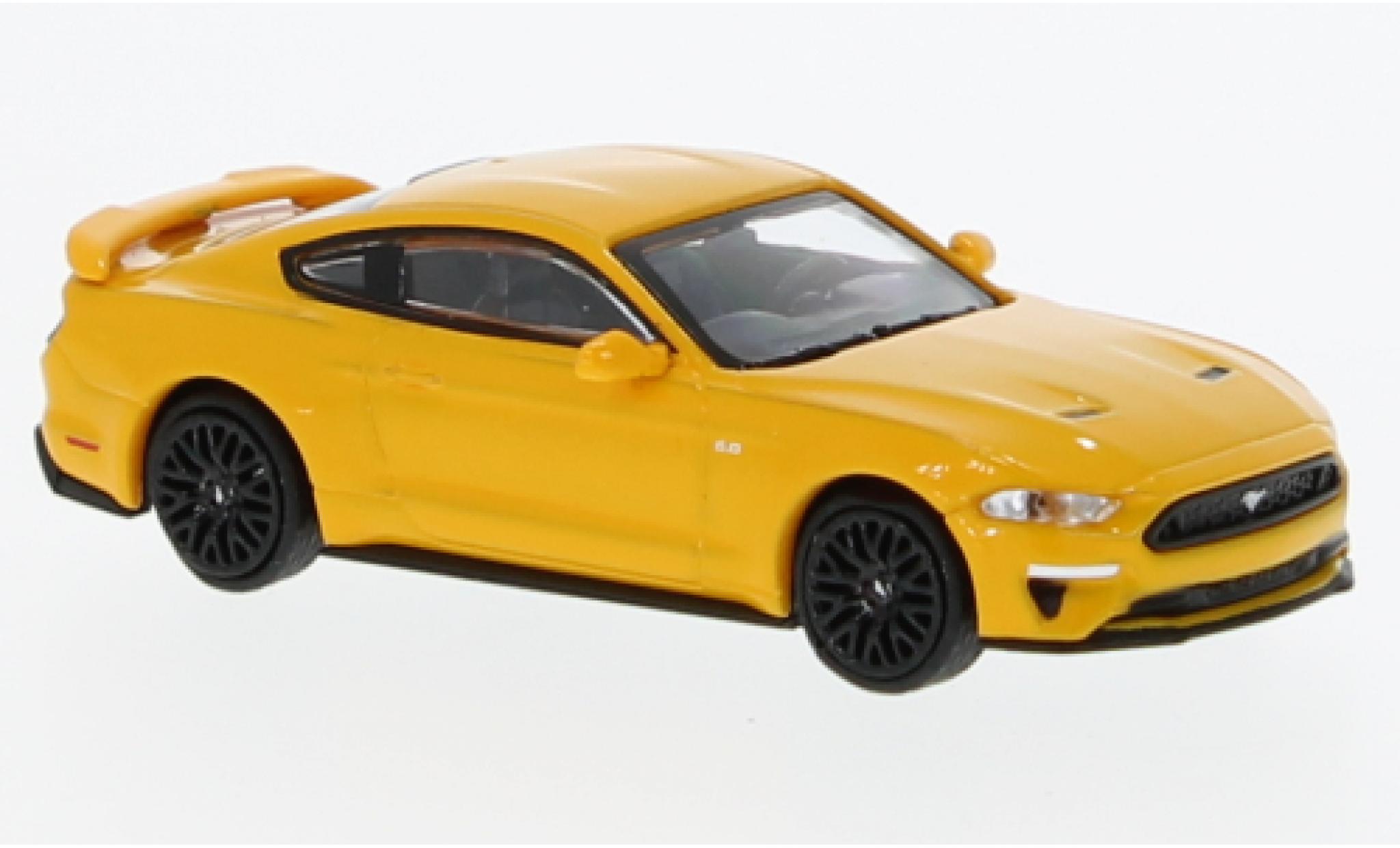 Ford Mustang 1/87 Minichamps GT metallise orange 2018 modellino in miniatura