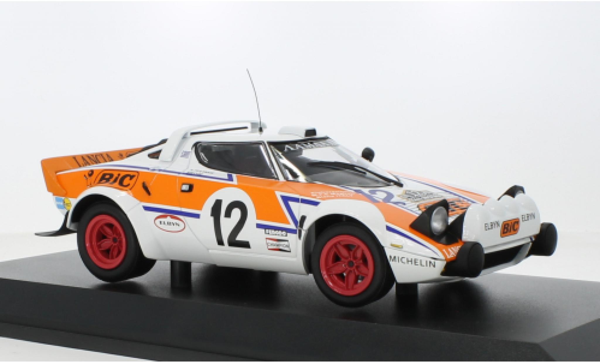 Lancia Stratos 1/18 Minichamps HF No.12 Lambda Rallye WM Rallye Acropolis 1979 modellino in miniatura