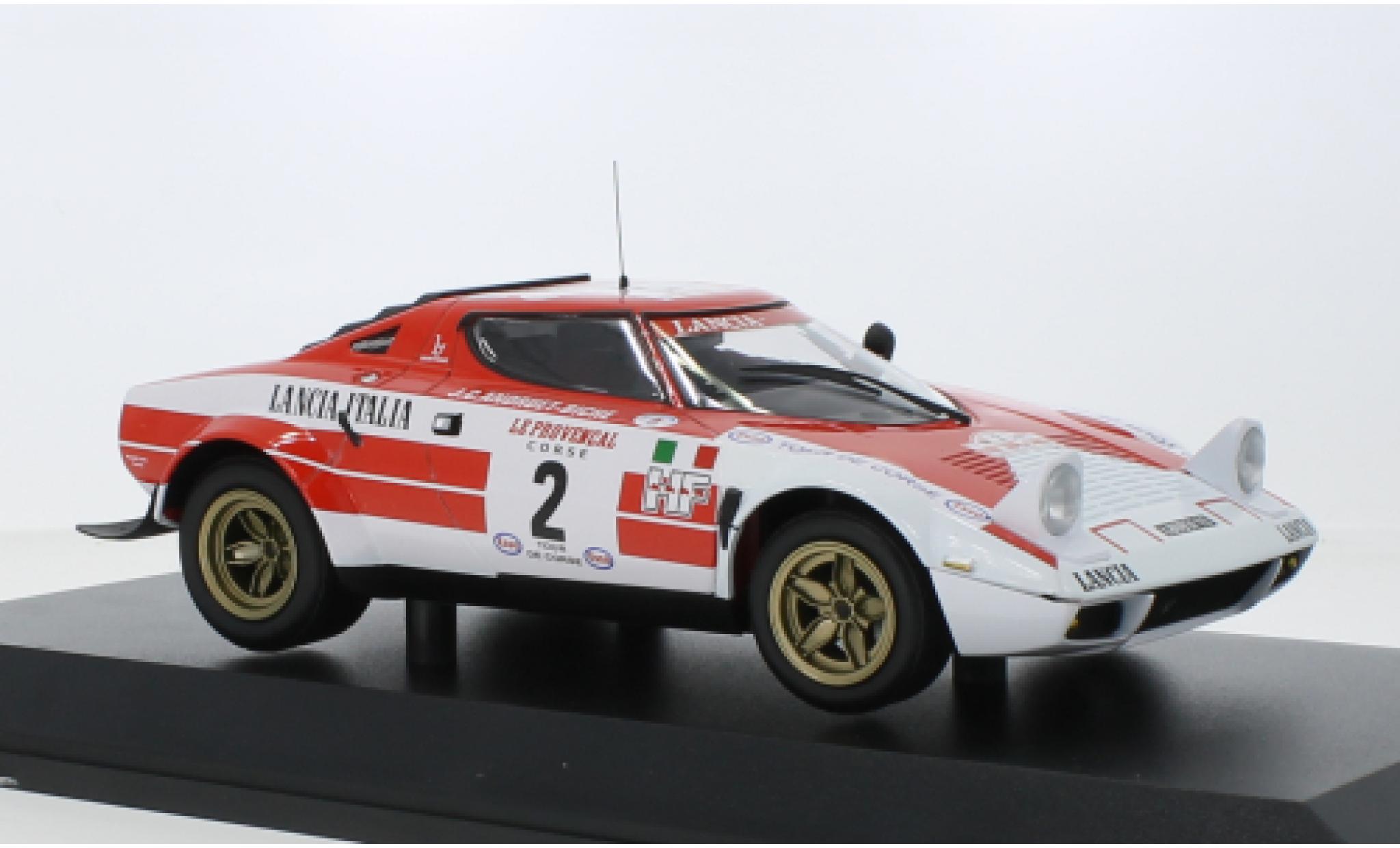 Lancia Stratos 1/18 Minichamps HF No.2 -Italia Marlboro Rallye WM Tour de Corse 1974 modellino in miniatura