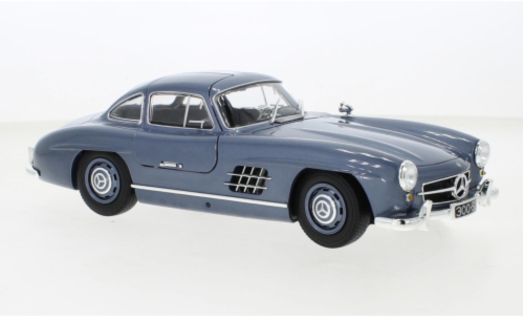 Mercedes 300 1/18 Minichamps SL (W198) metallise blu 1955 modellino in miniatura