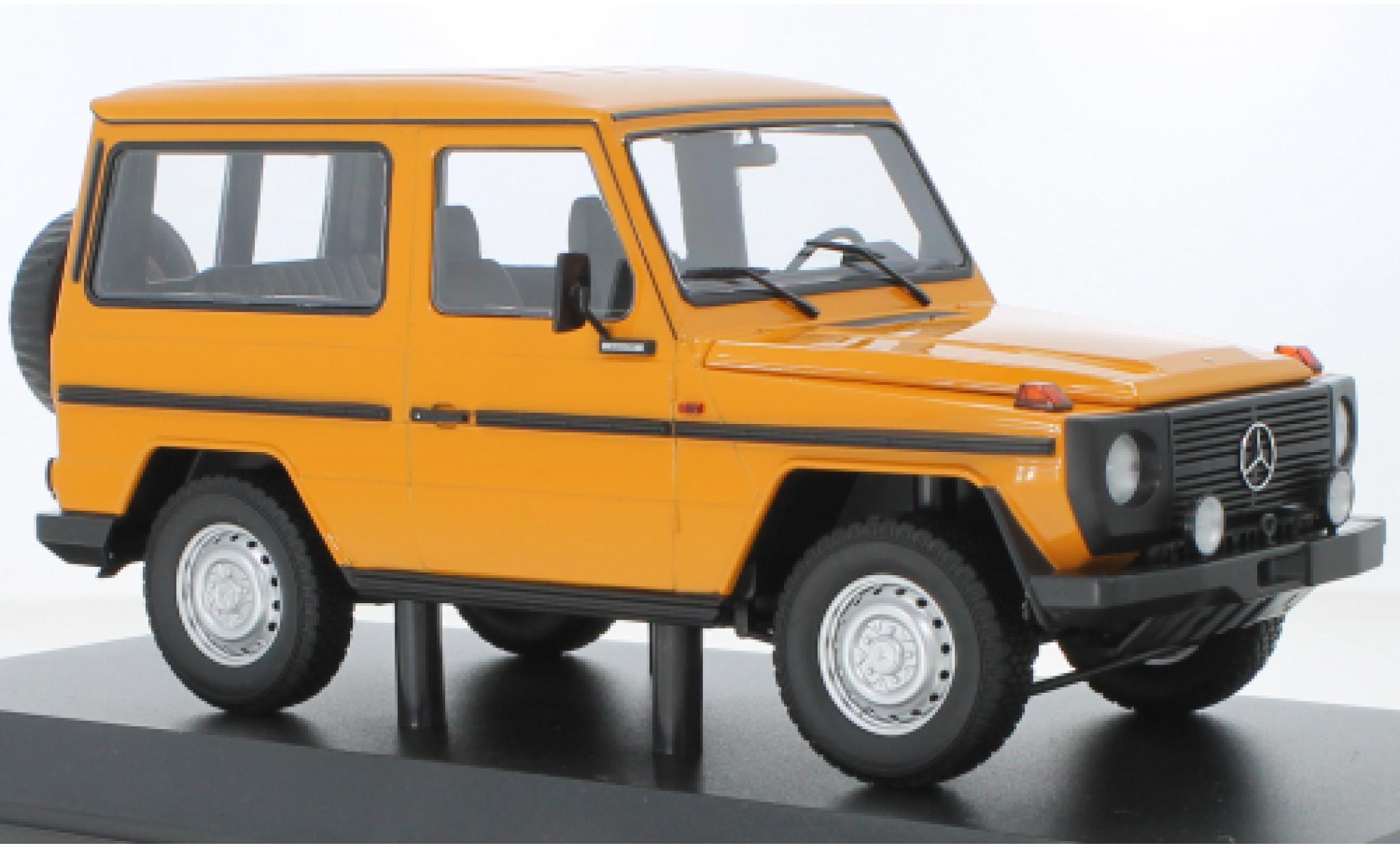 Mercedes Classe G 1/18 Minichamps G-classe SWB (W460) orange 1980 modellino in miniatura
